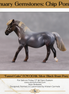 "Funnel Cake" OOAK Silver Black Roan Pony Chip By Kristen Cermele - Gemstone Series