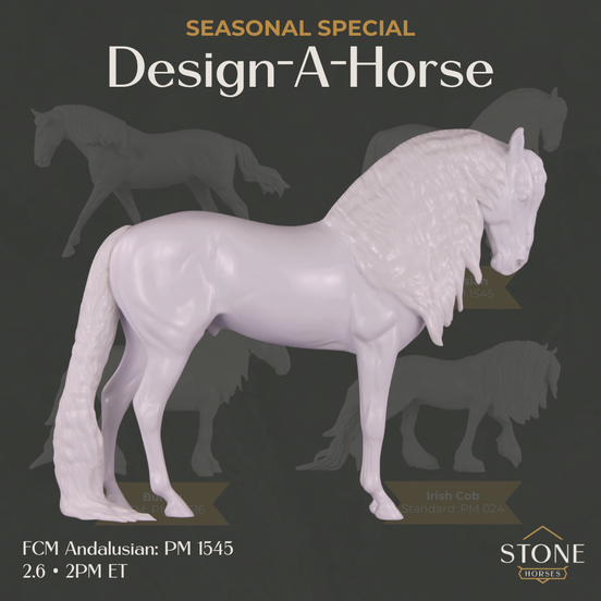 February Special Design-A-Horse FCM Andalusian SDAH26