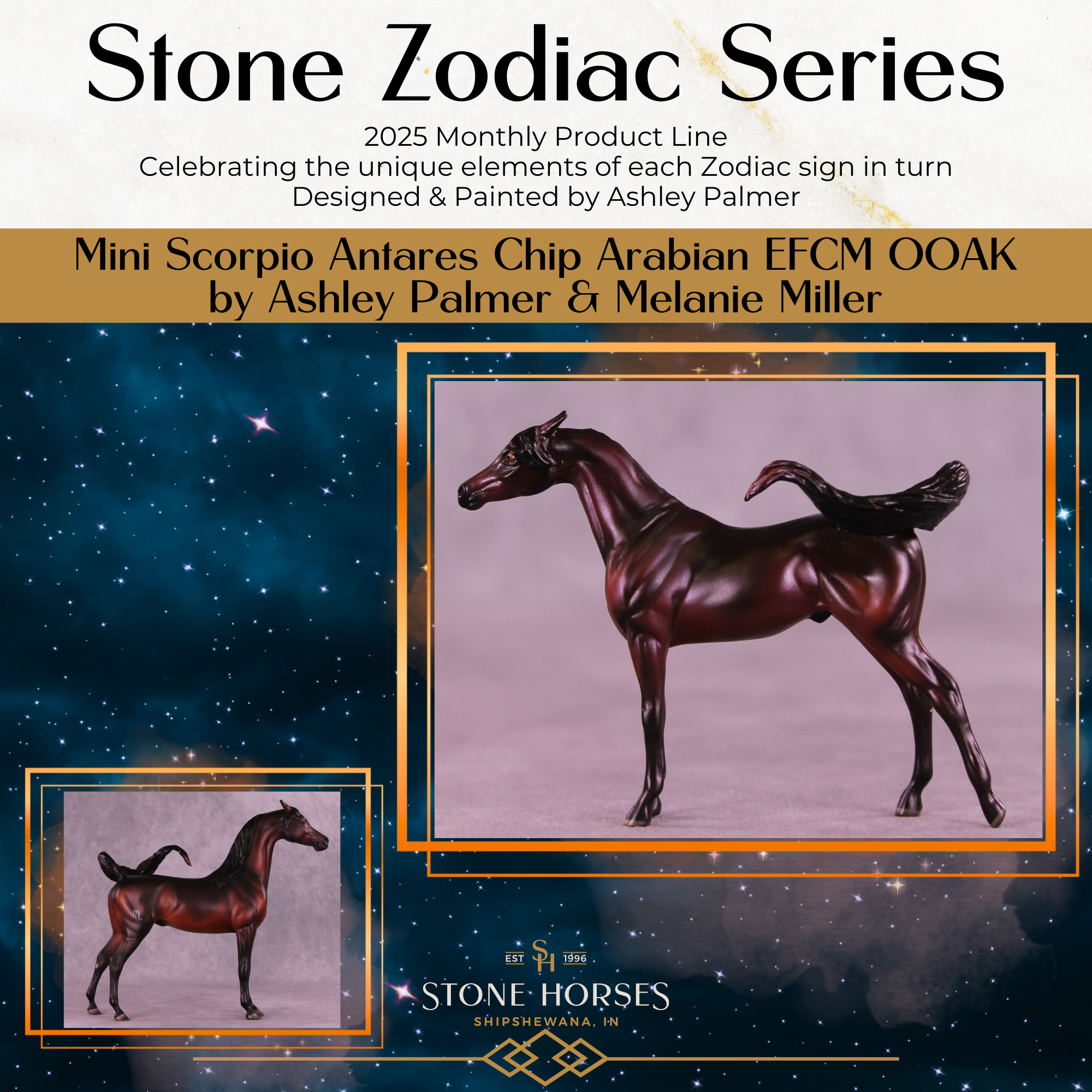 Mini Antares OOAK EFCM Chip Arabian by Ashley Palmer &amp; Melanie Miller SCD26