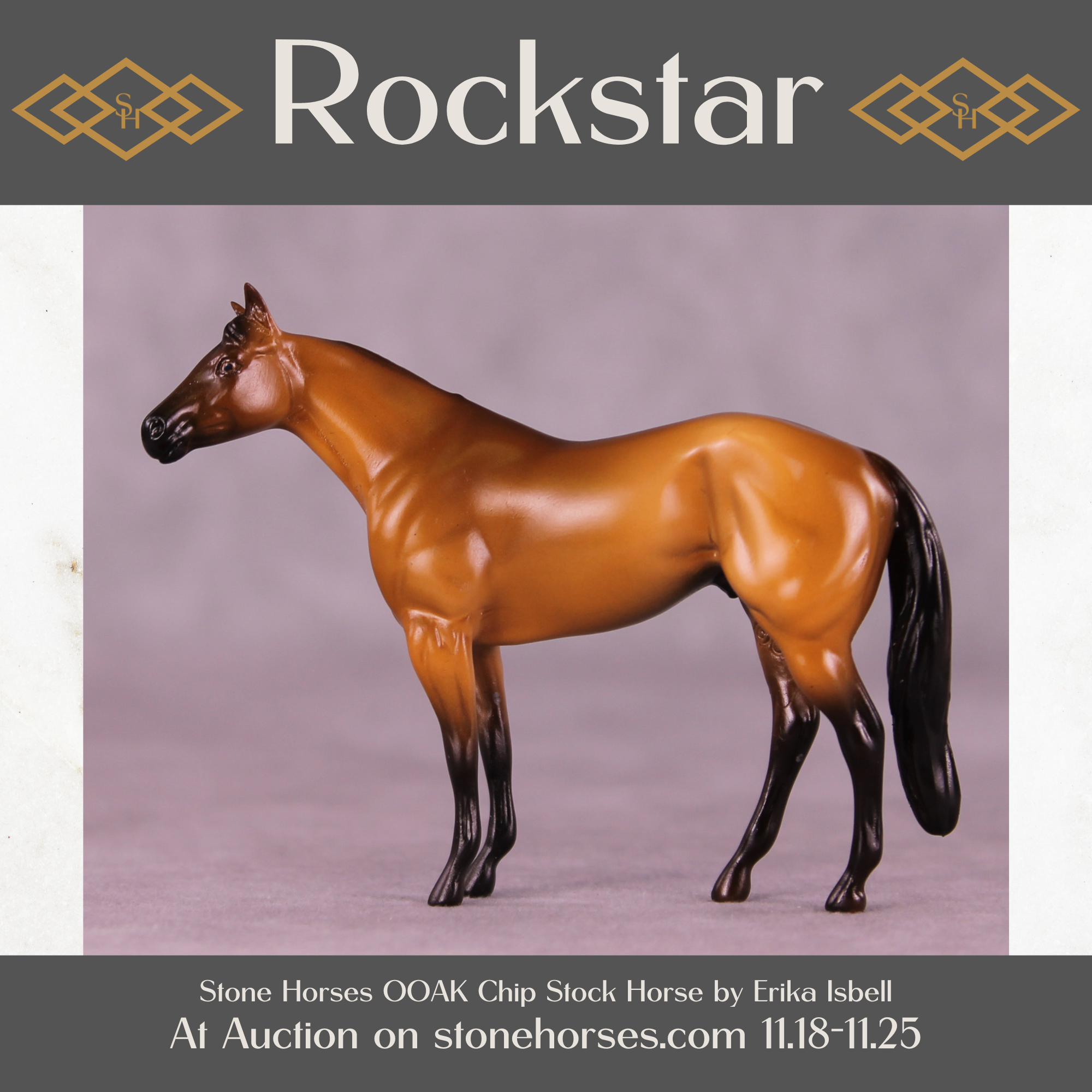 Rockstar OOAK Chip Stock Horse by Erika Isbell 11/25/2025 SS1125