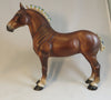 DELCAN - Standing Drafter Horse with Bows on Tail &amp; Bobs on Mane