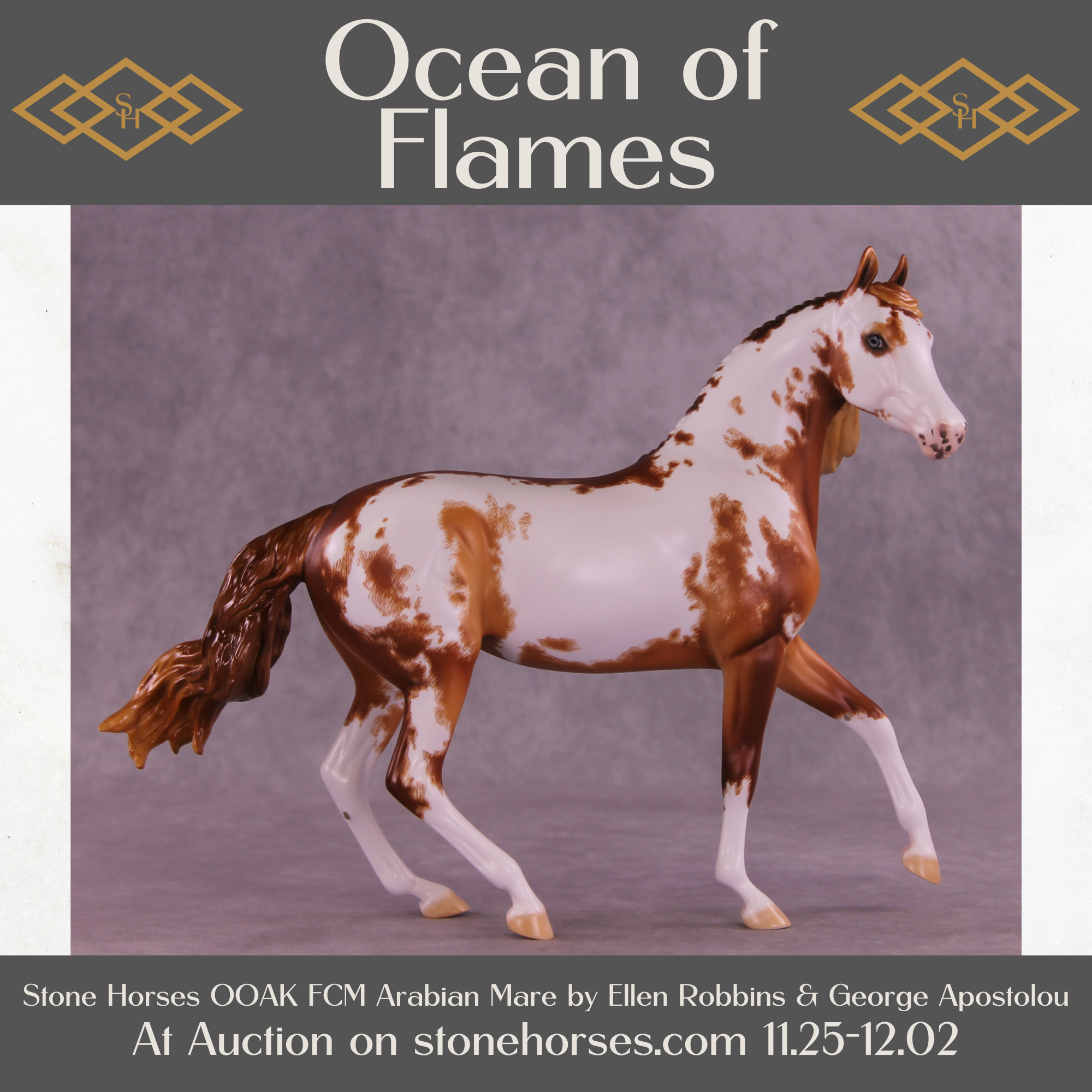 Ocean of Flames OOAK FCM Arabian Mare by Ellen Robbins Best Offer 12/02/2025