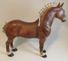 DELCAN - Standing Drafter Horse with Bows on Tail &amp; Bobs on Mane