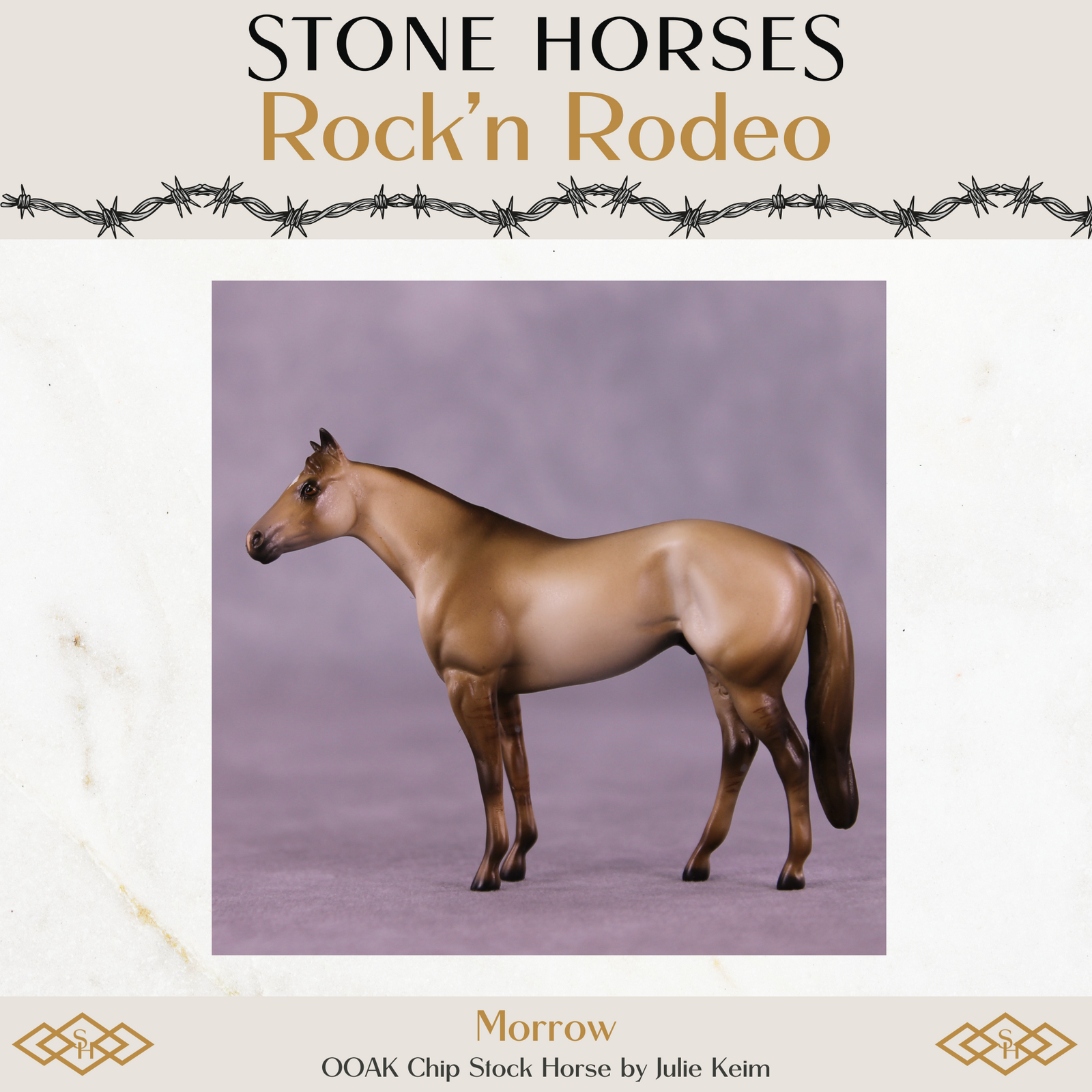 Morrow OOAK Chip Stock Horse by Julie Keim Special Chip Drop