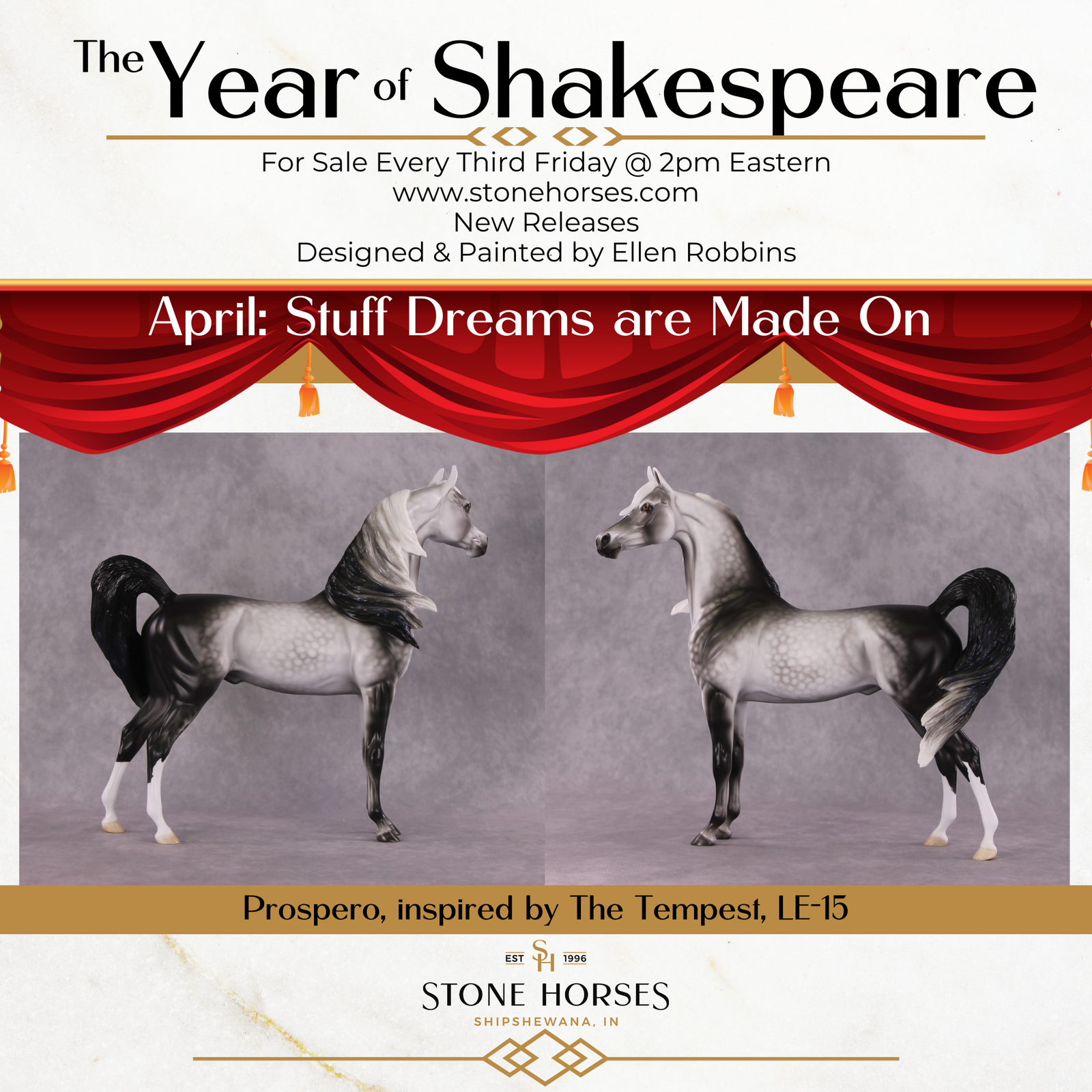 "Prospero" LE-15 Arabian Stallion By Ellen Robbins CL25