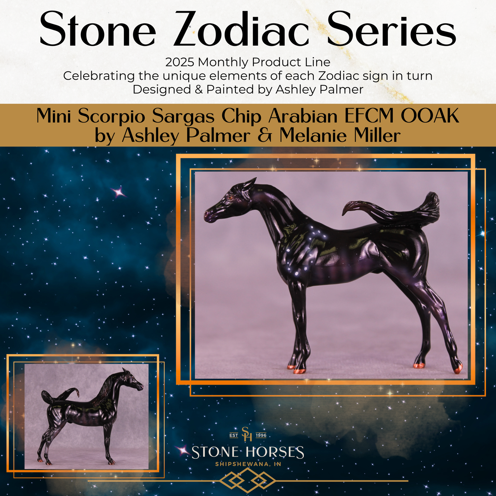 Mini Sargas OOAK EFCM Chip Arabian by Ashley Palmer & Melanie Miller SCD26