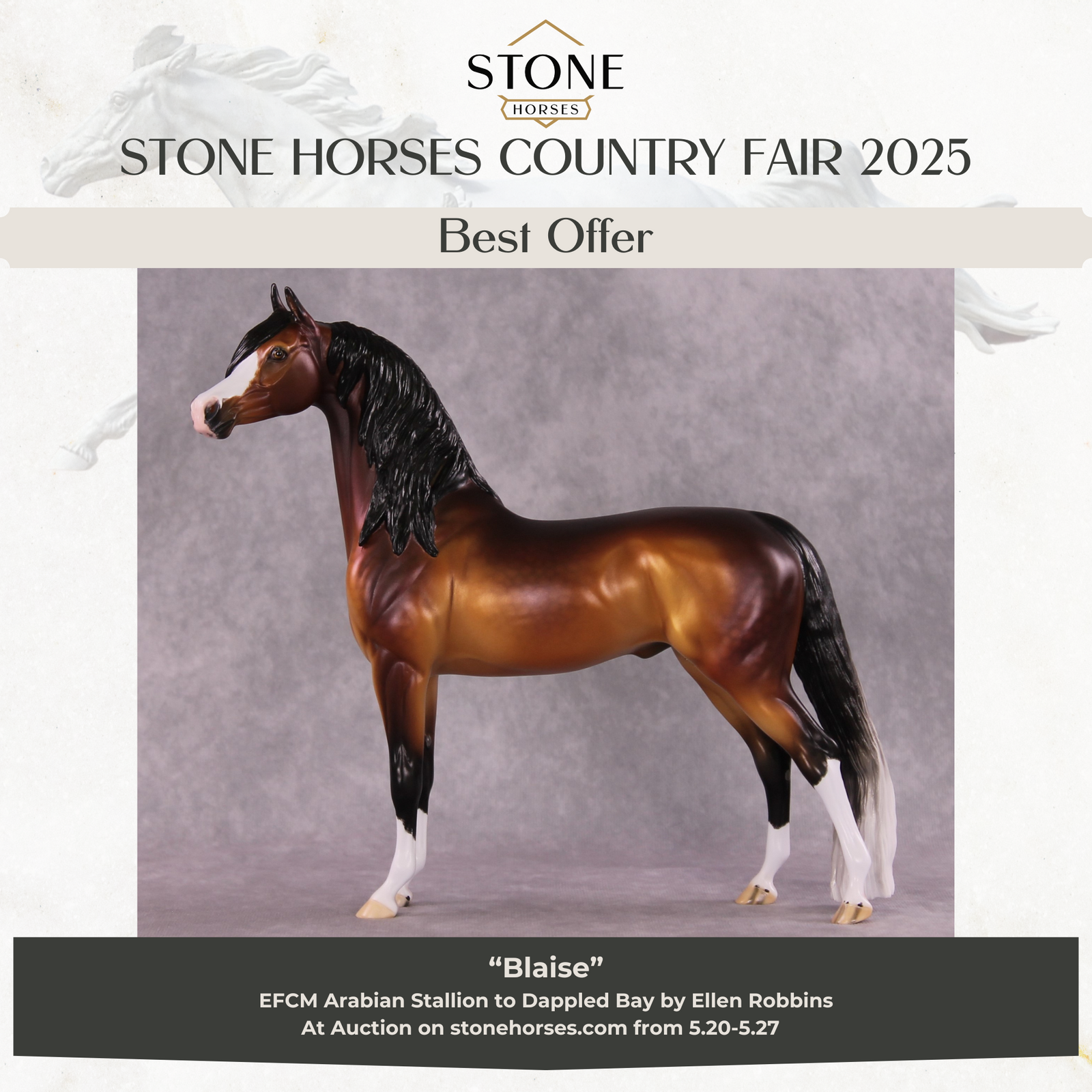 "Blaise" OOAK EFCM Arabian By Ellen Robbins SHCF25 Best Offer 5/27/25