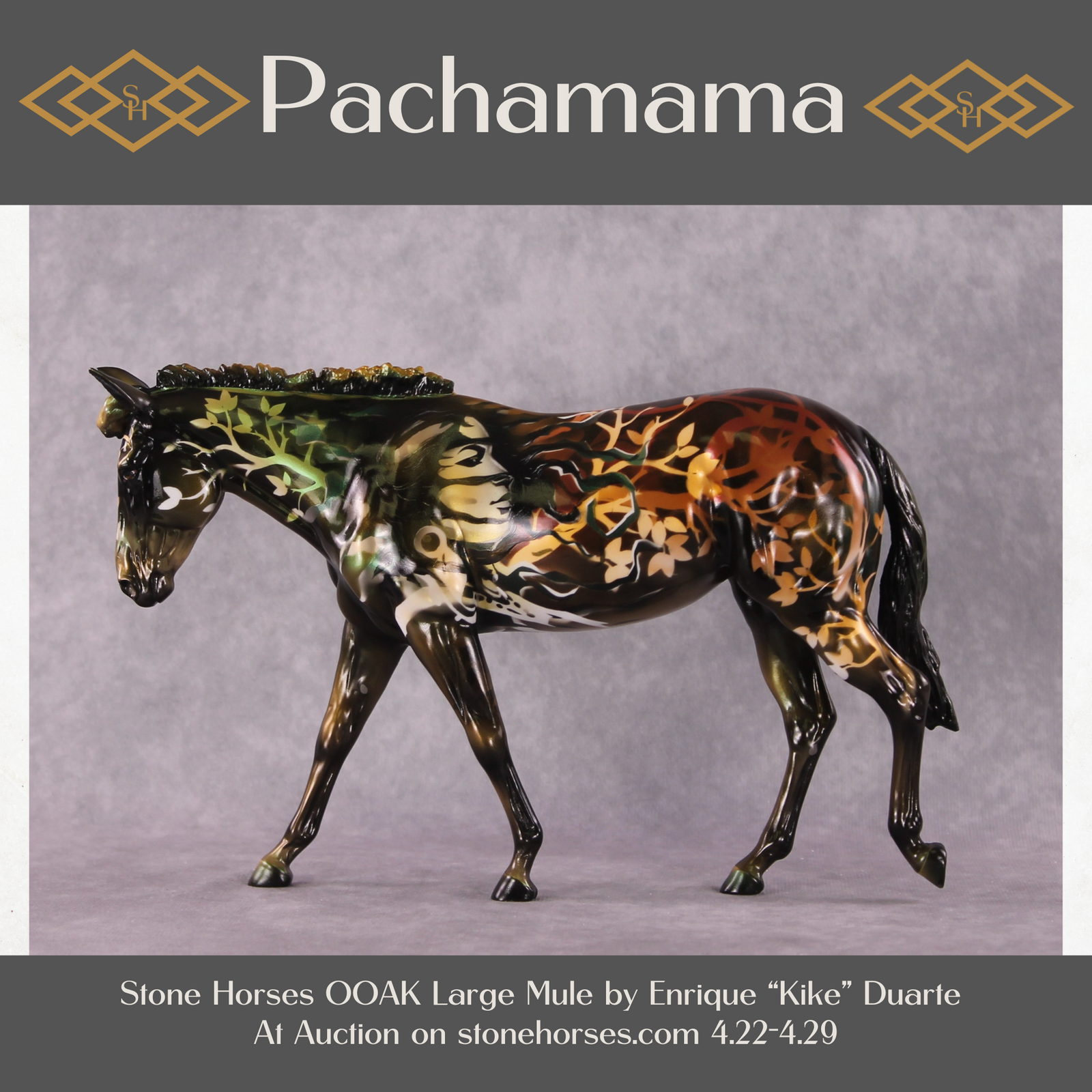 "Pachamama" Best Offer OOAK Large Mule by Kike Duarte 4/29/2025