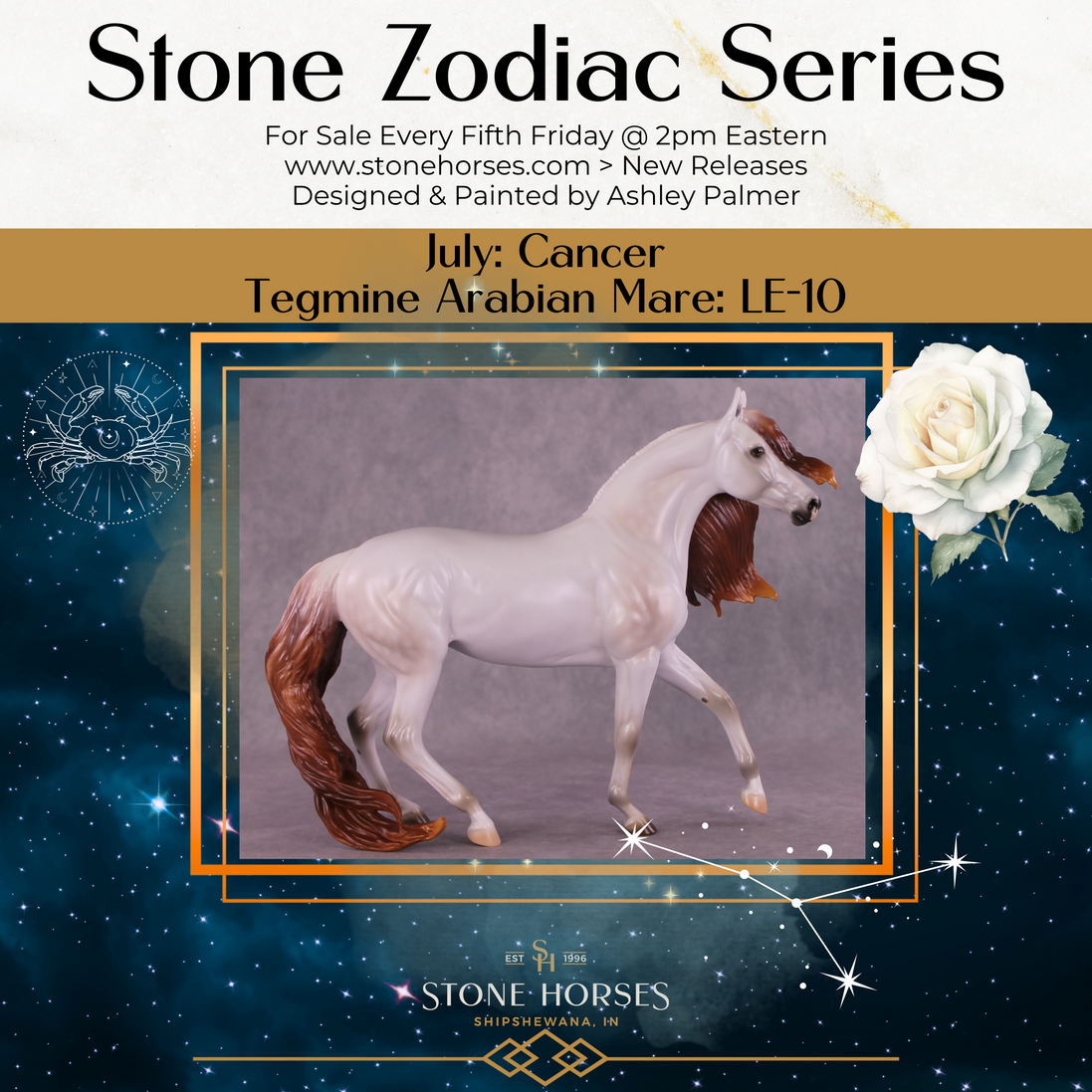 "Tegmine" LE-10 EFCM Arabian Mare by Ashley Palmer ZS25