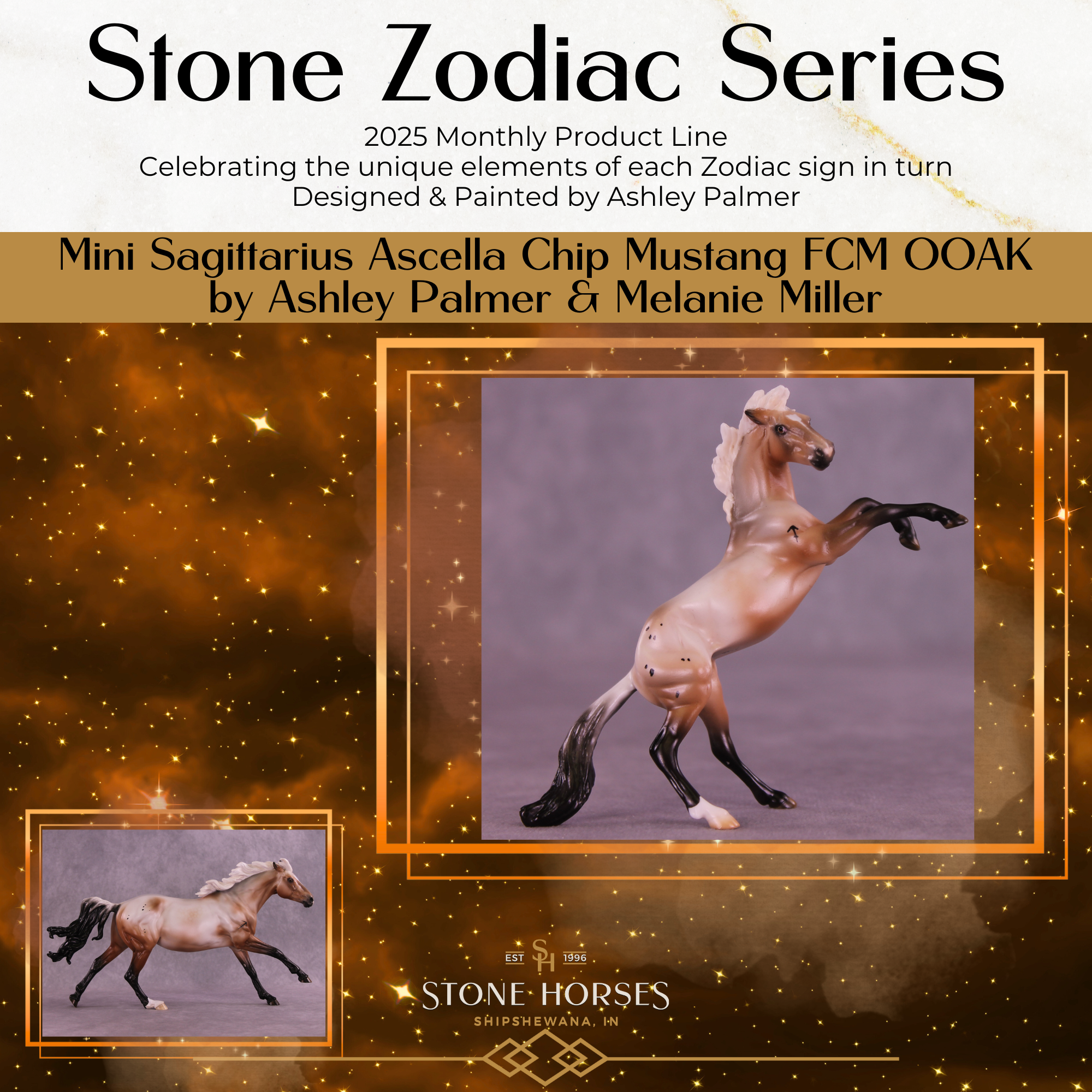 Mini Ascella OOAK FCM Chip Mustang by Ashley Palmer &amp; Melanie Miller SCD26