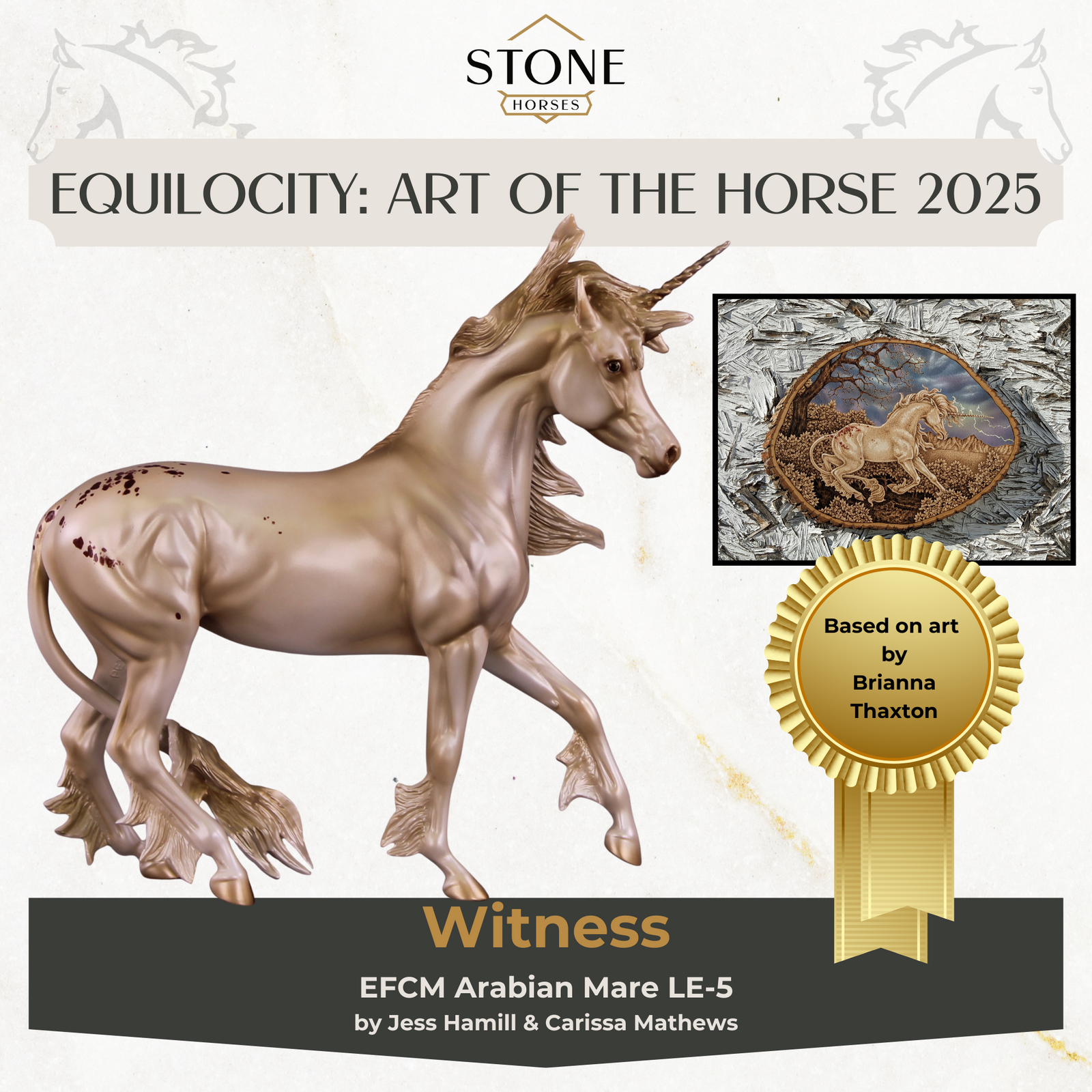 PREVIEW Art of the Horse "Witness" LE-5 EFCM Arab Mare by Jess Hamill EQ25