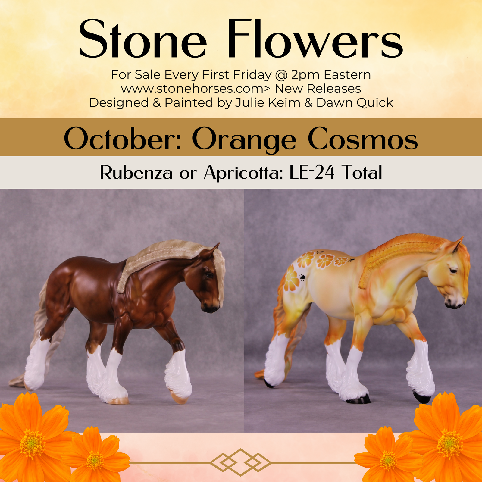 Rubenza or Apricotta LE-24 FCM Irish Cob By Julie Keim or Dawn Quick FS25