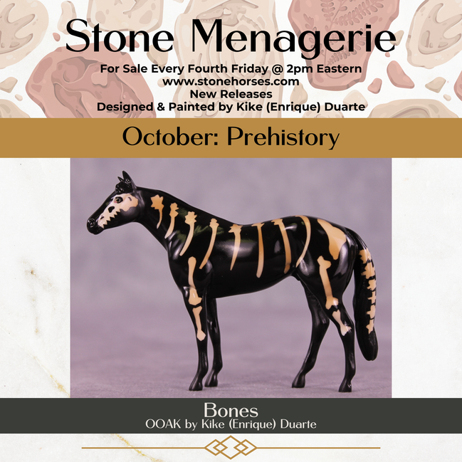 Bones OOAK Chip Stock Horse by Kike (Enrique) Duarte MS25