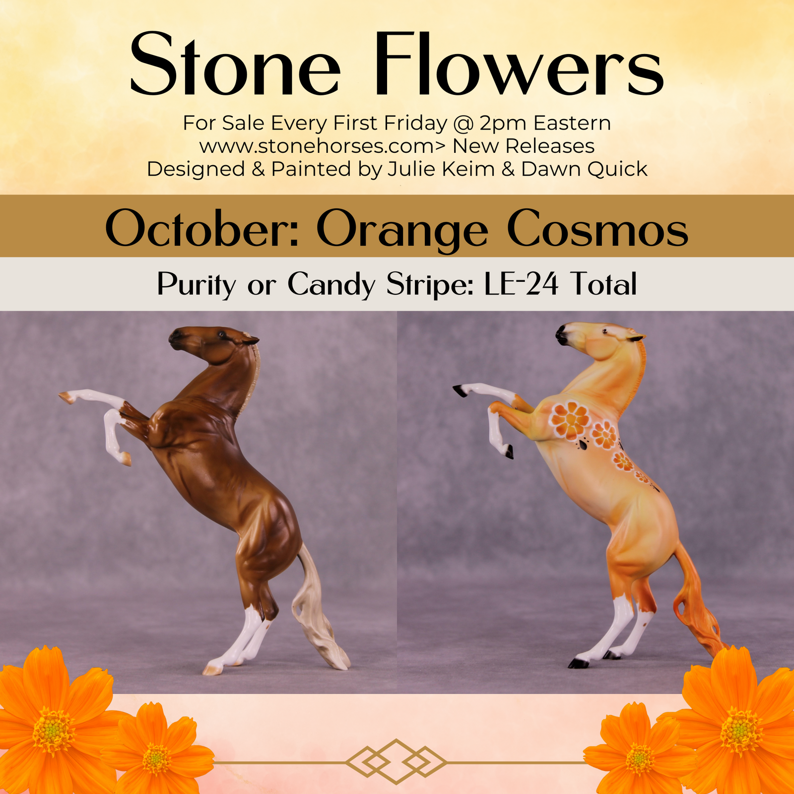 Purity or Candy Stripe LE-24 FCM Pebble Rearing Horse By Julie Keim or Dawn Quick FS25