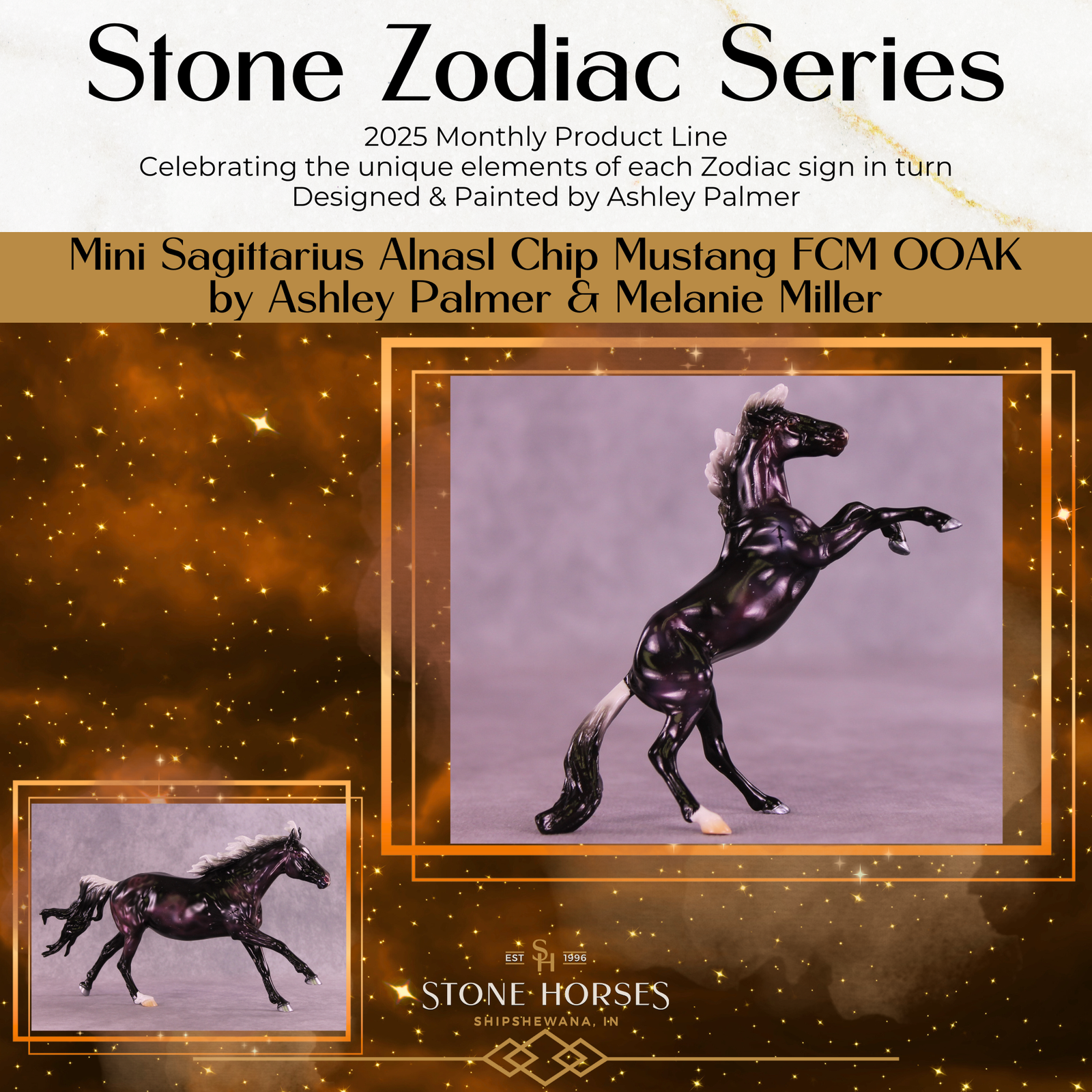 Mini Alnasl OOAK FCM Chip Mustang by Ashley Palmer & Melanie Miller SCD26