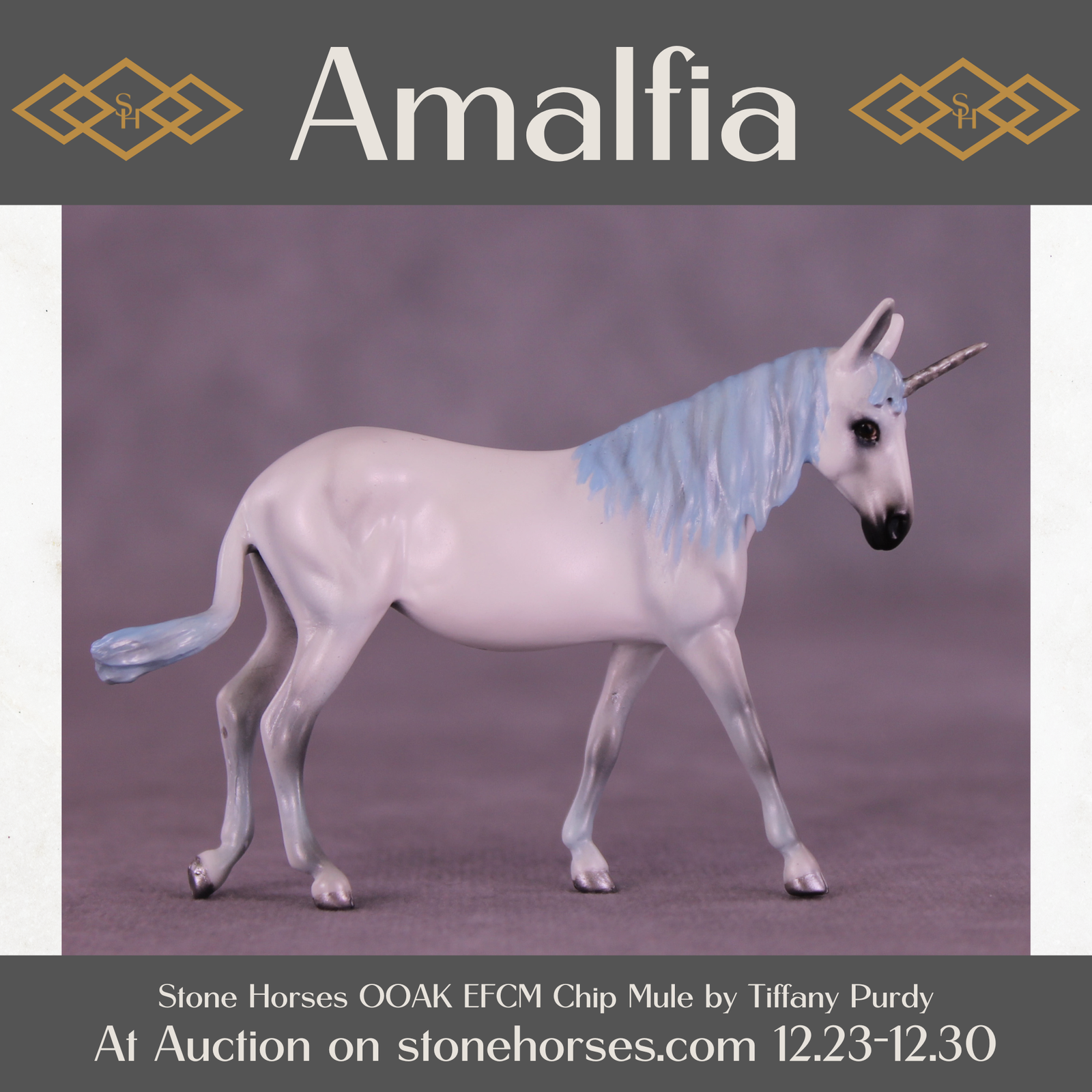 Amalfia OOAK EFCM Chip Mule by Tiffany Purdy HS25