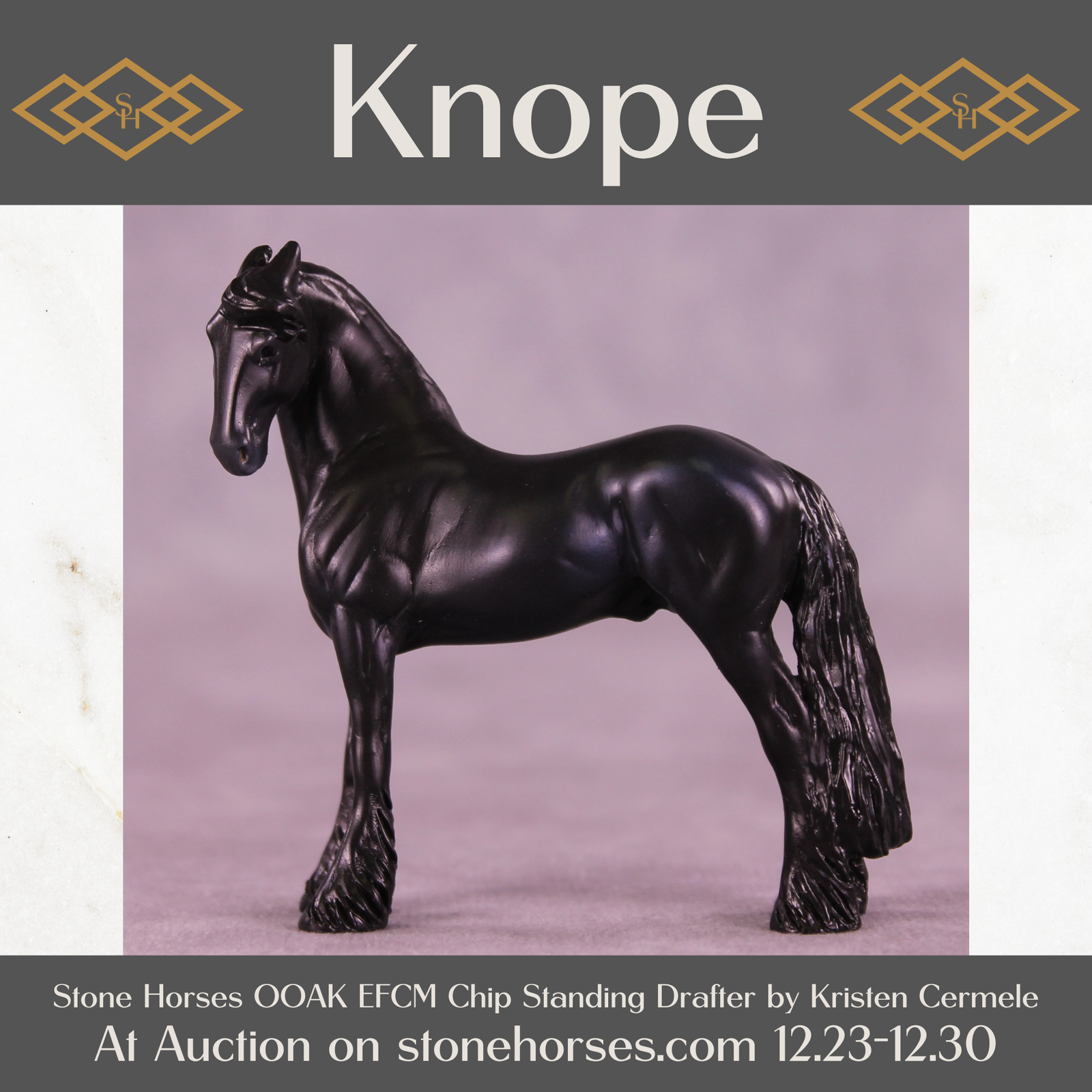 Knope OOAK EFCM Chip Standing Drafter by Kristen Cermele HS25