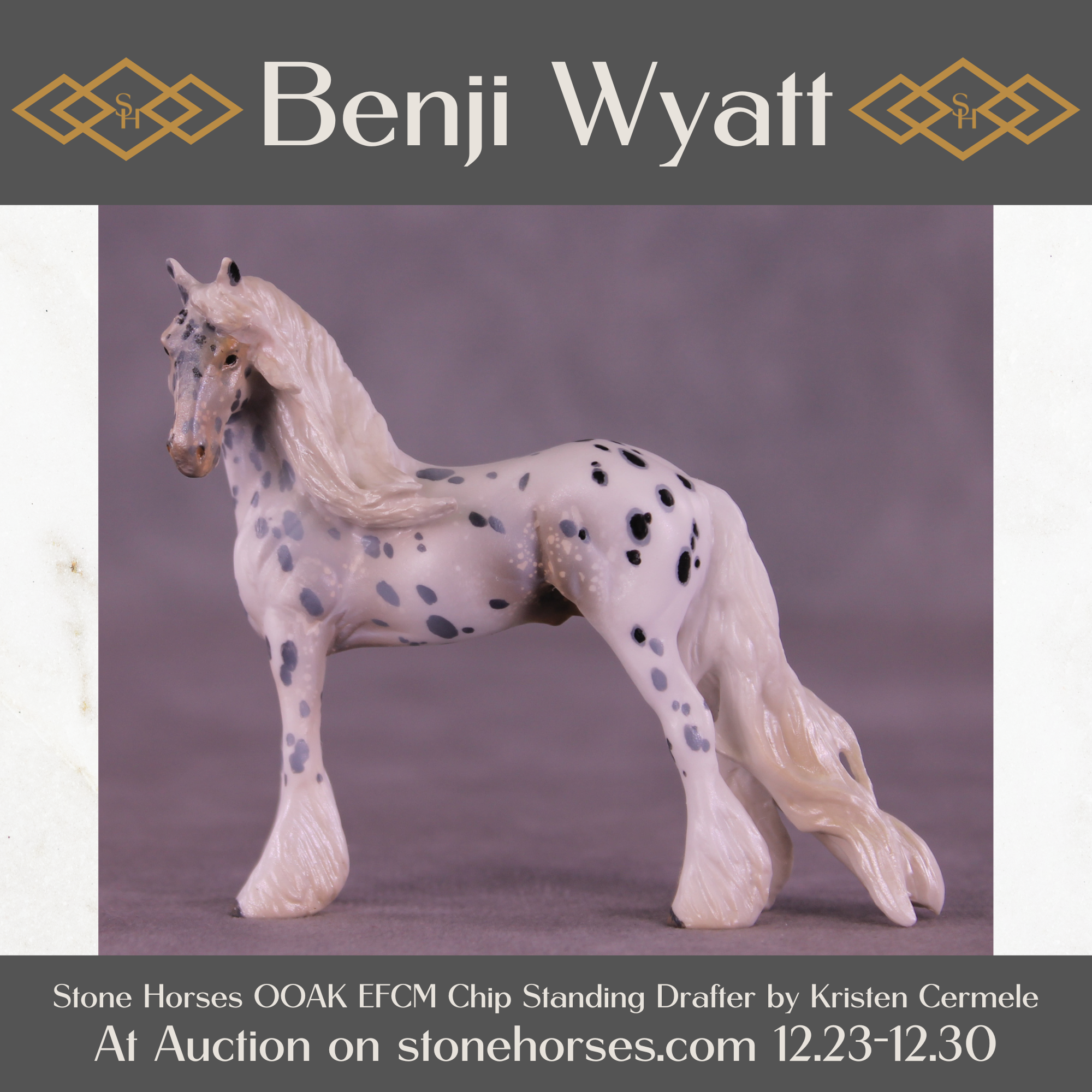 Benji Wyatt OOAK EFCM Chip Standing Drafter by Kristen Cermele HS25
