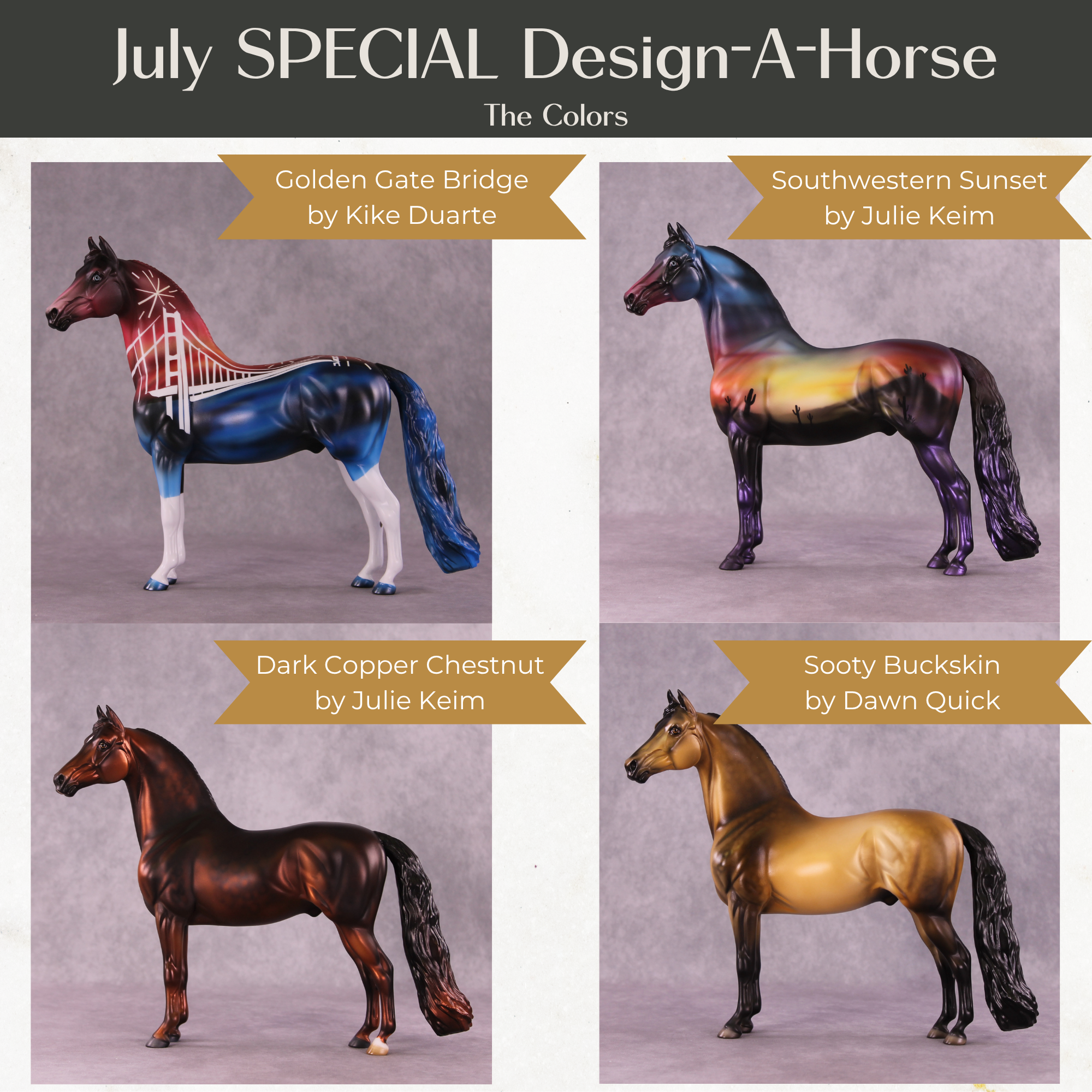 Stone Horses July Design-A-Horse Special Design Saddlebred SDAH25