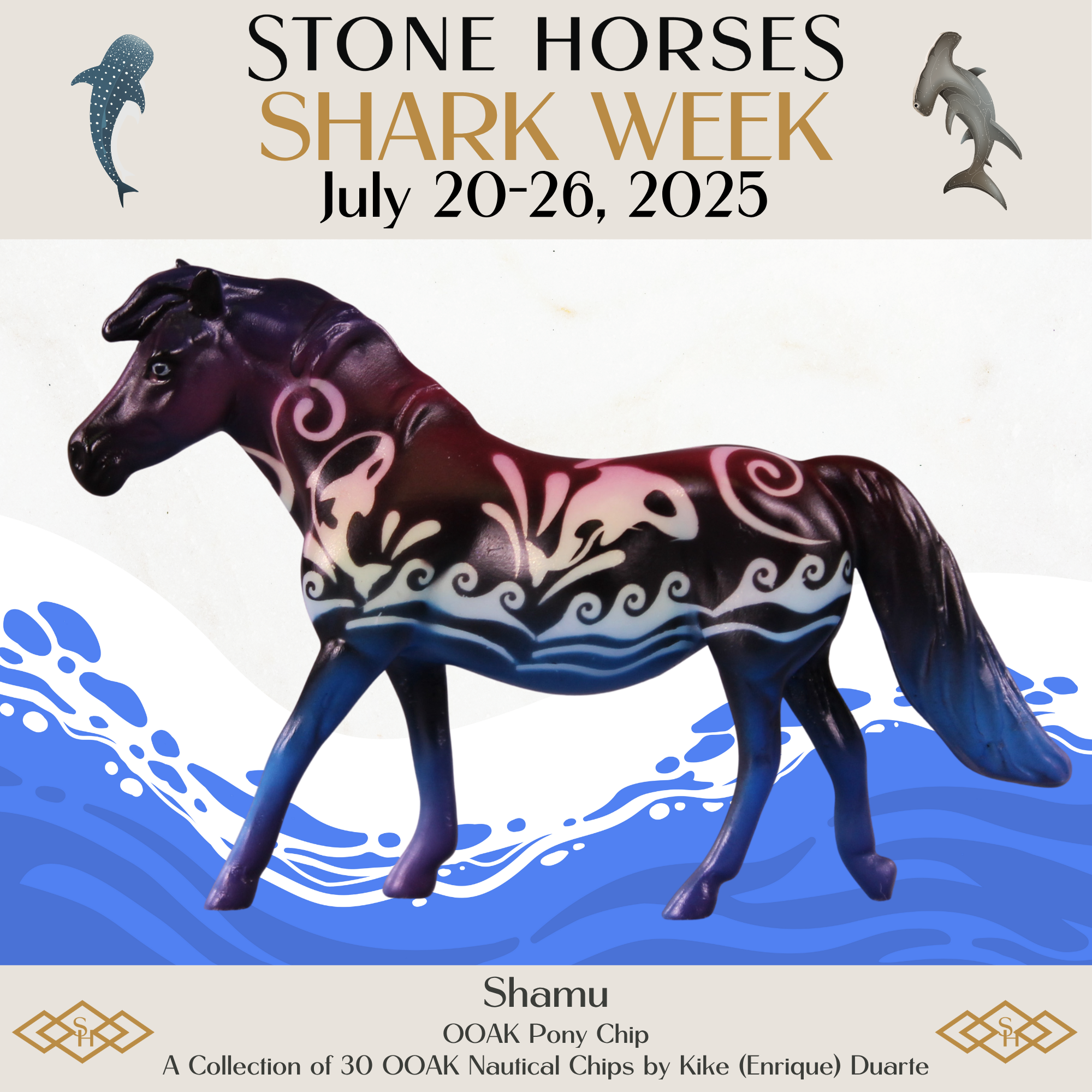 Shamu OOAK Pony Chip by Kike Duarte SCD25