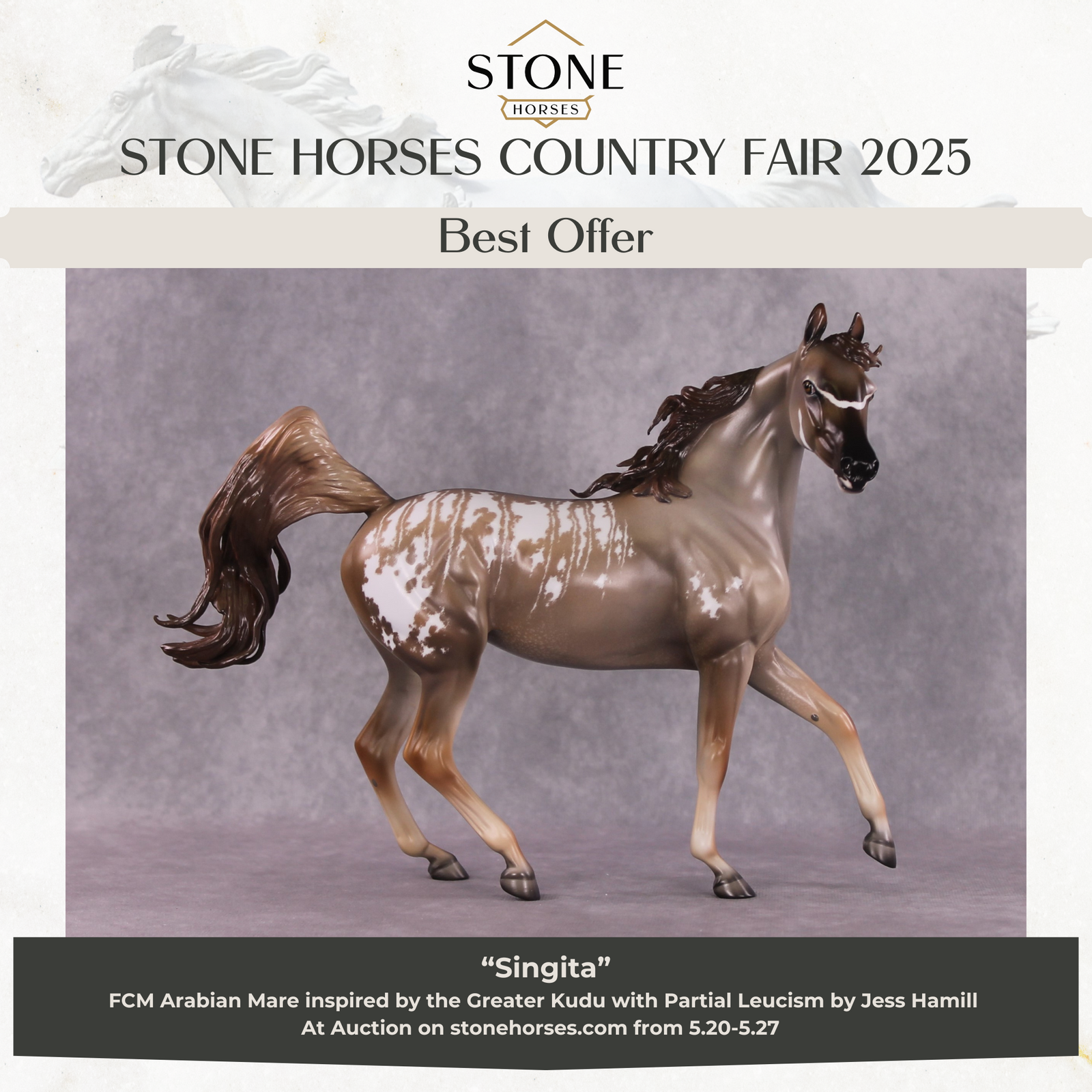 "Singita" OOAK FCM Arab Mare By Jess Hamill SHCF25 Best Offer 5/27/25