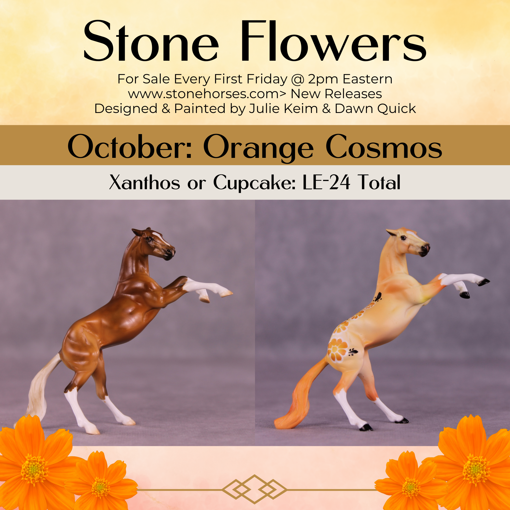 Xanthos or Cupcake LE-24 FCM Chip Rearing Horse By Julie Keim or Dawn Quick FS25