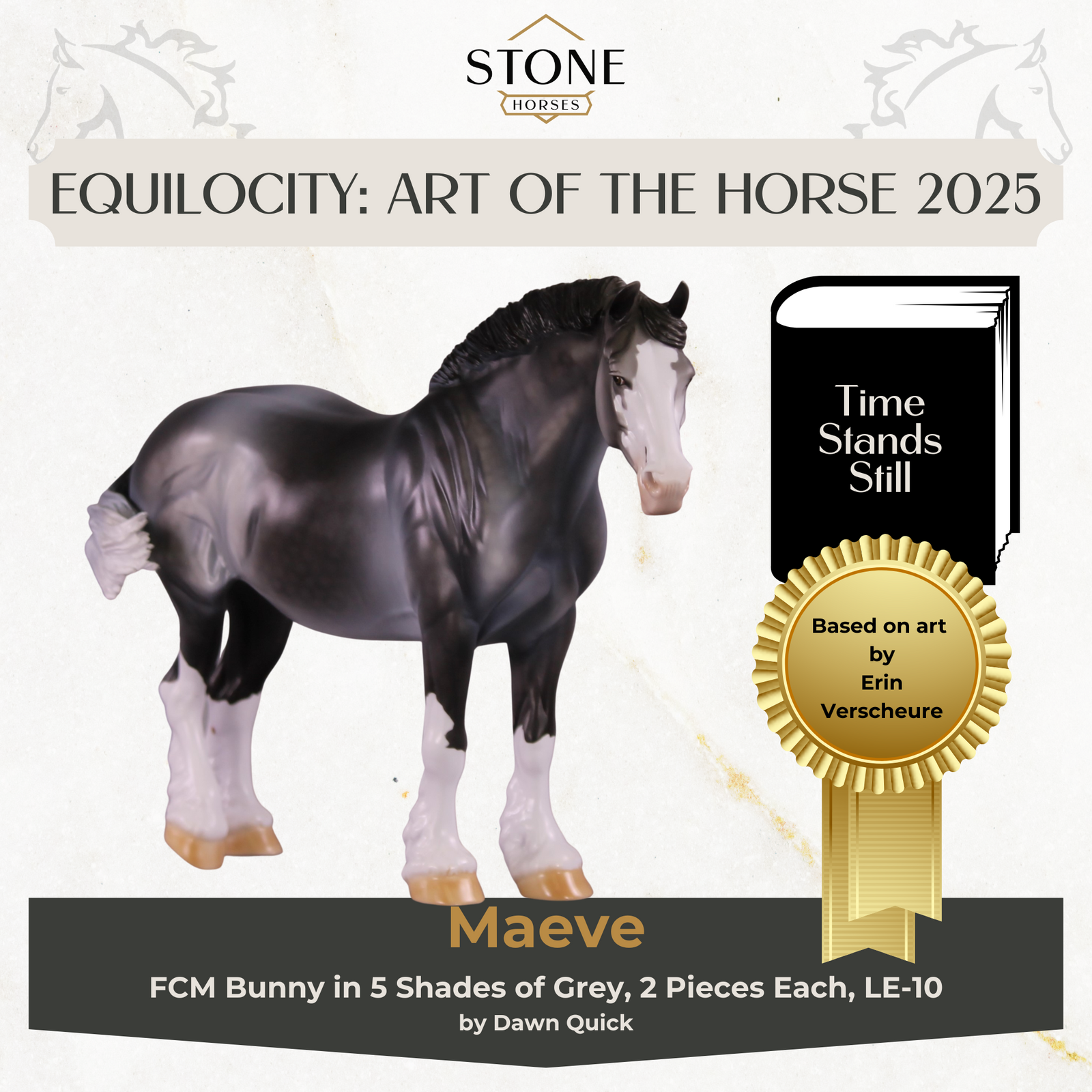 PREVIEW Art of the Horse "Maeve" LE-10 FCM Bunny by Dawn Quick EQ25
