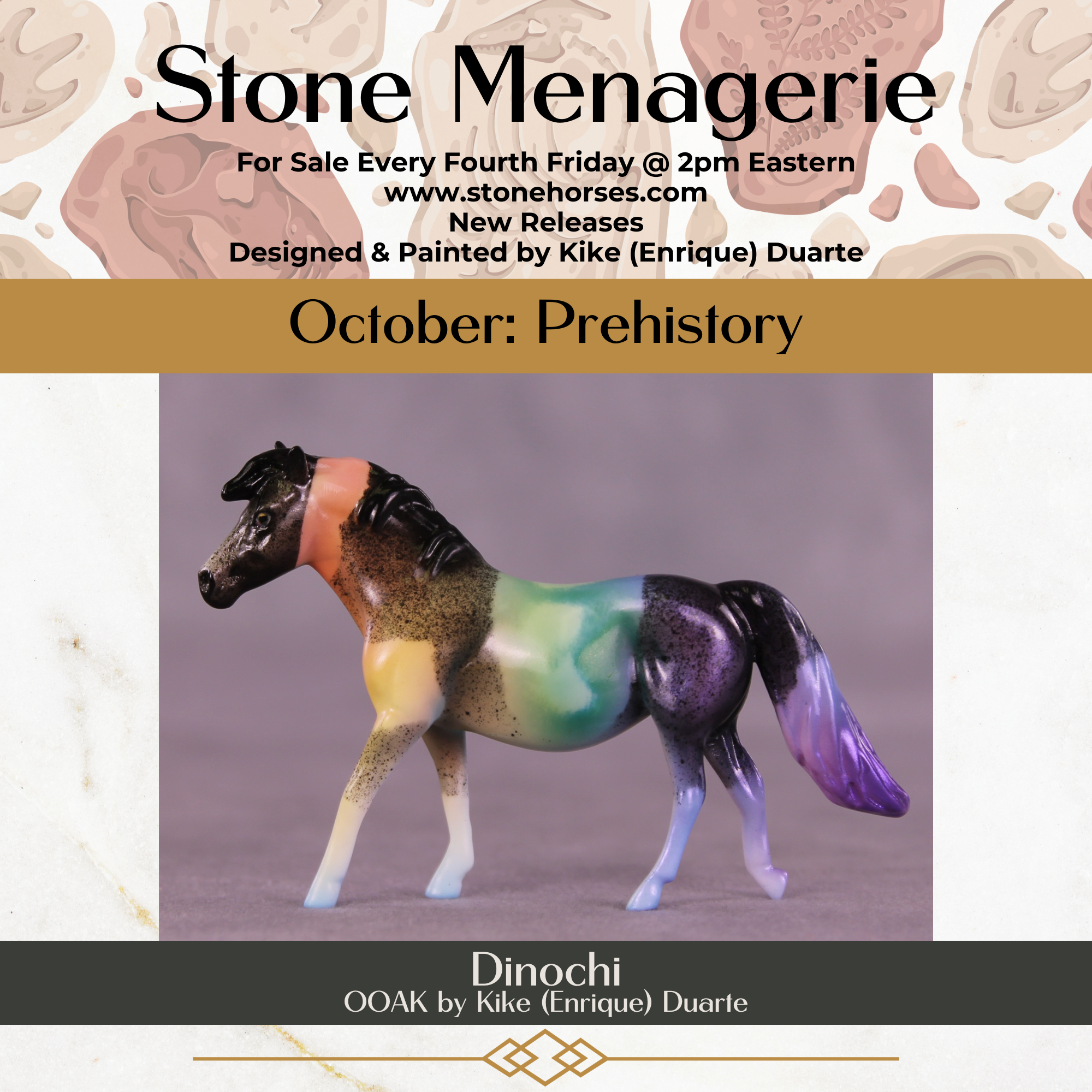 Dinochi OOAK Chip Pony by Kike (Enrique) Duarte MS25