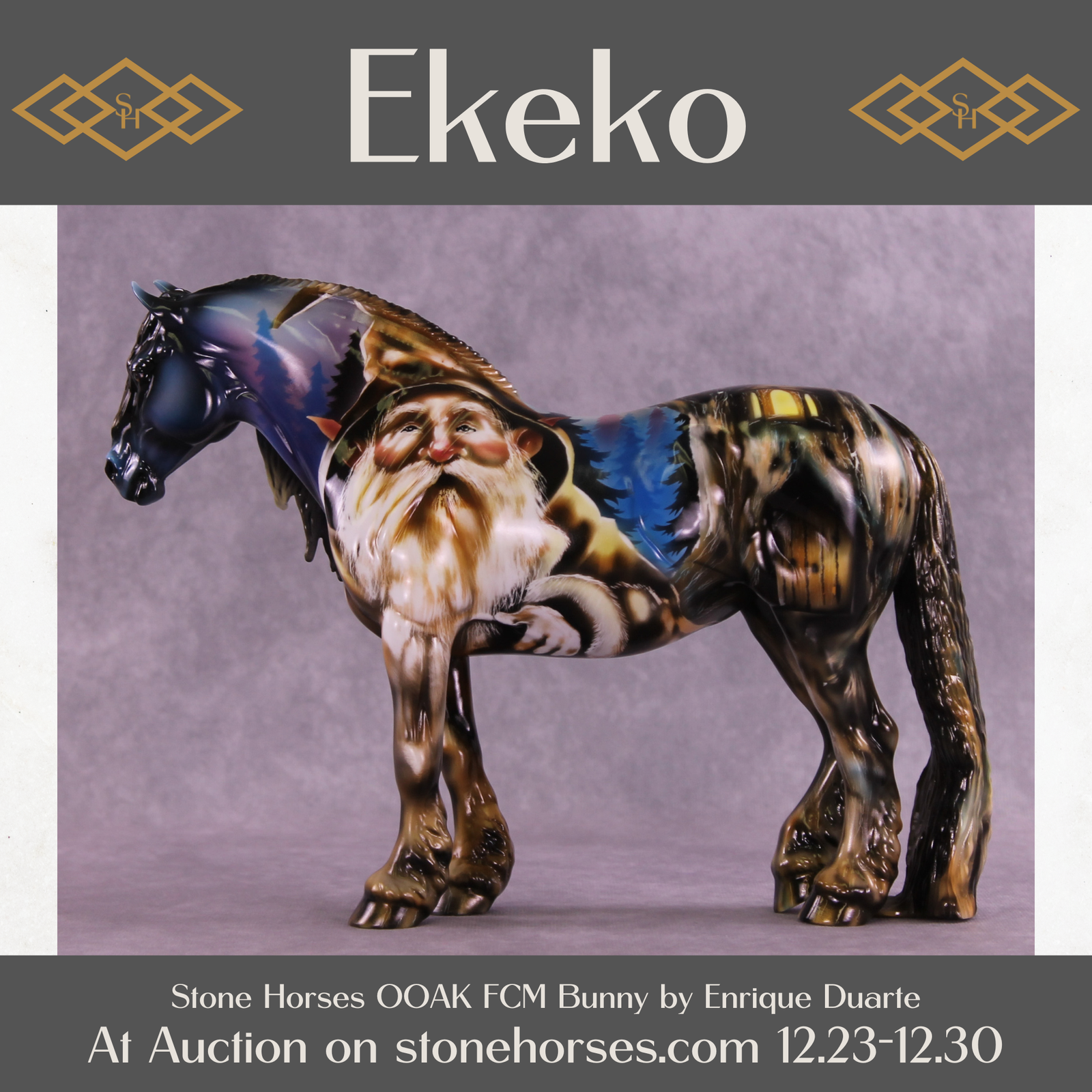 Ekeko OOAK FCM Bunny by Enrique Duarte HS25