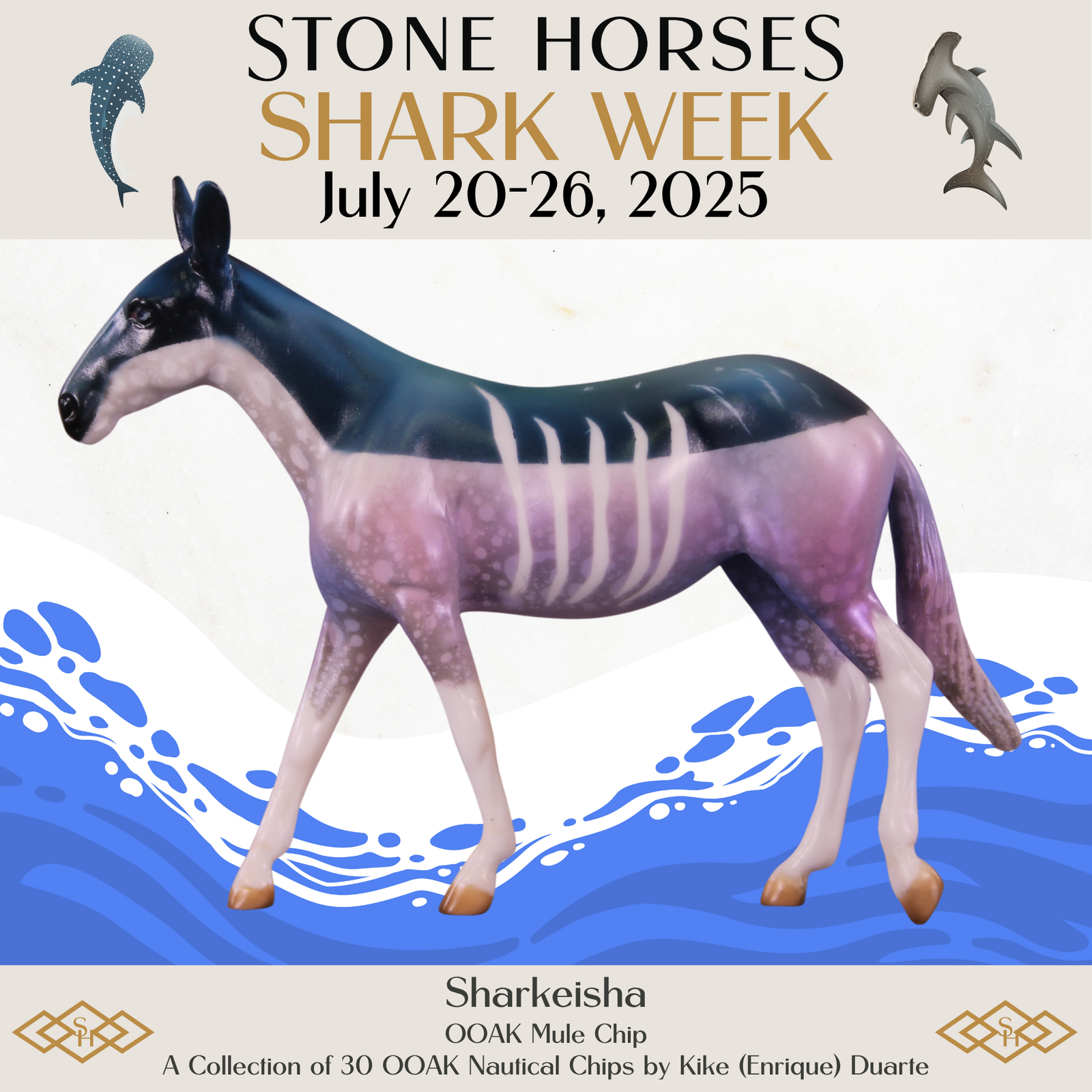 Sharkeisha OOAK Mule Chip by Kike Duarte SCD25