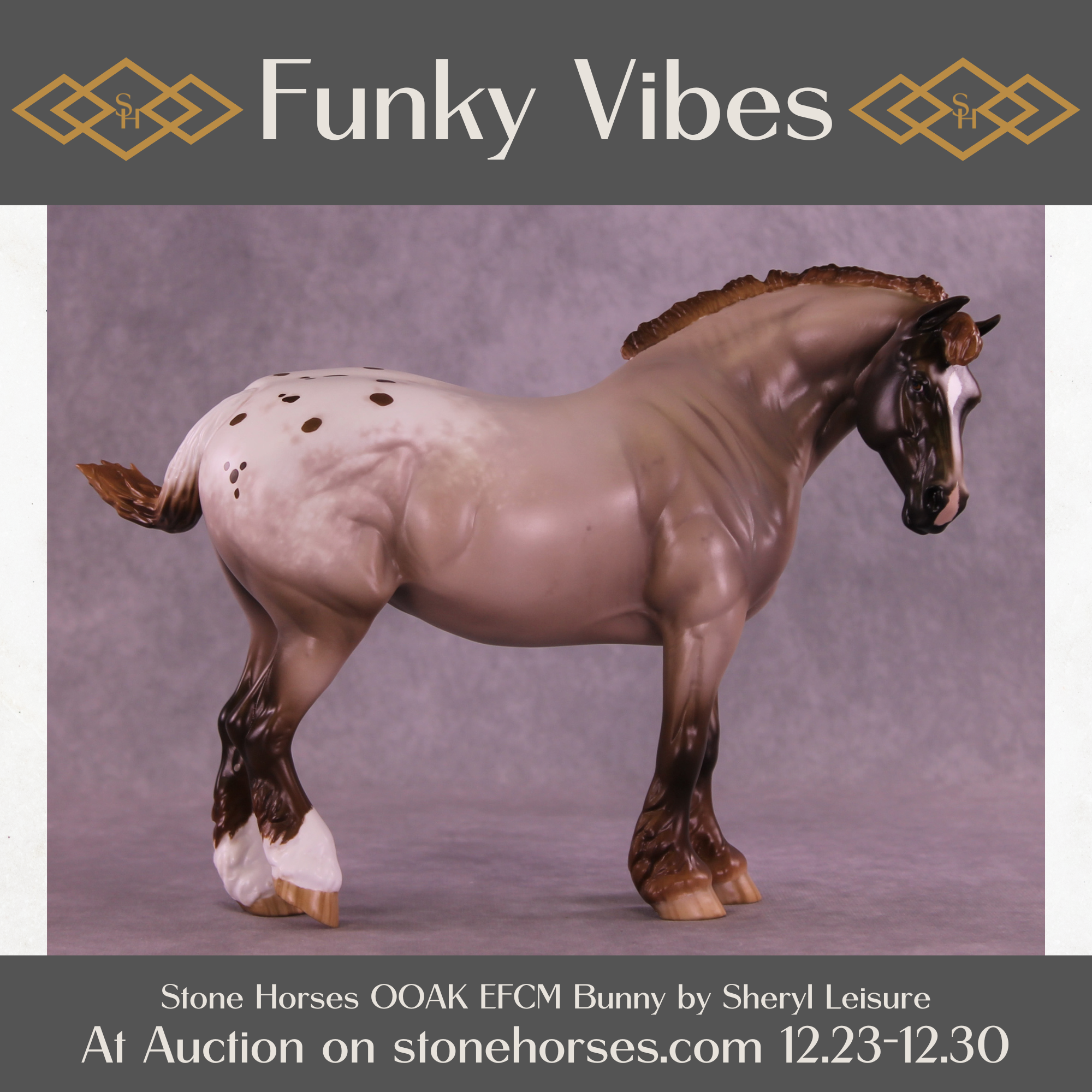 Funky Vibes OOAK EFCM Bunny by Sheryl Leisure HS25