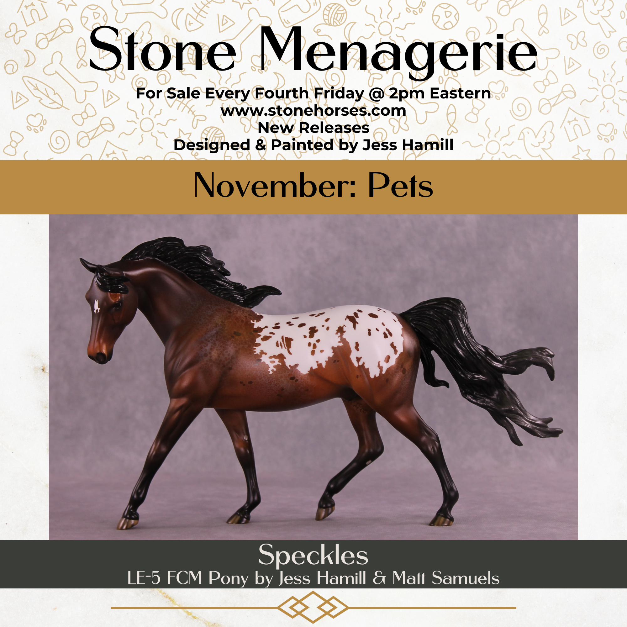 Speckles LE-5 FCM Pony by Jess Hamill MS25