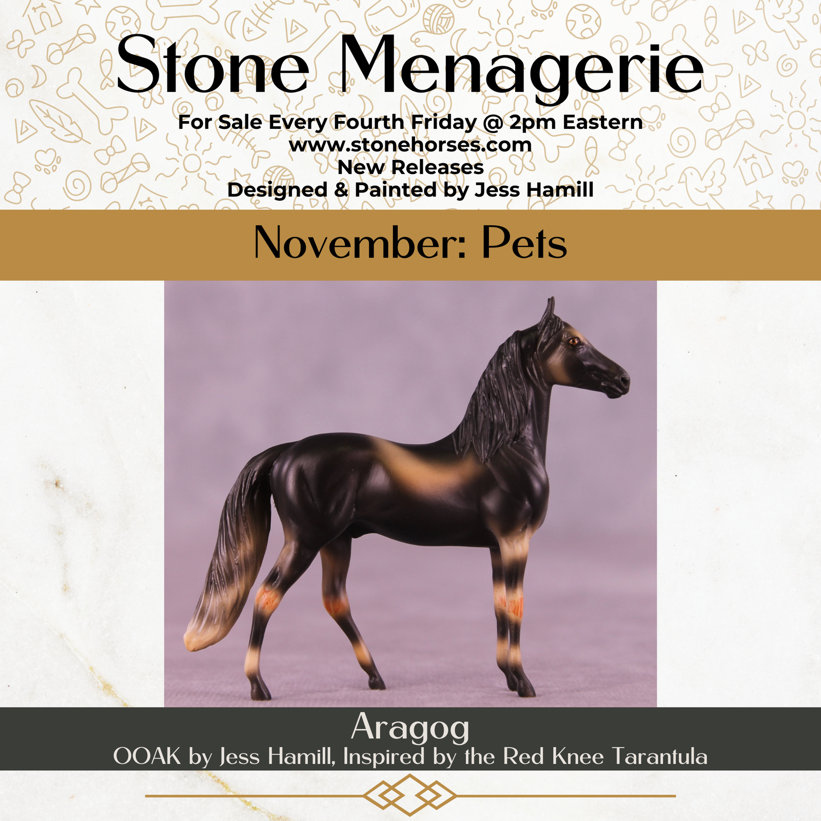 Aragog OOAK Chip Morgan by Jess Hamill MS25