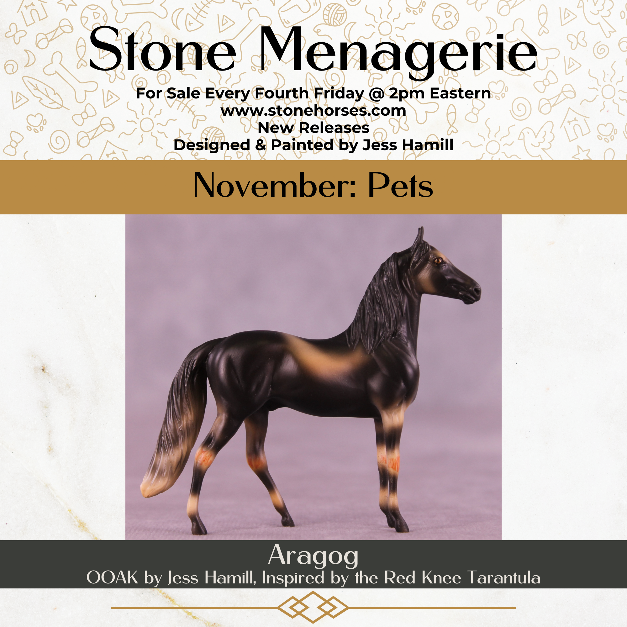 Aragog OOAK Chip Morgan by Jess Hamill MS25