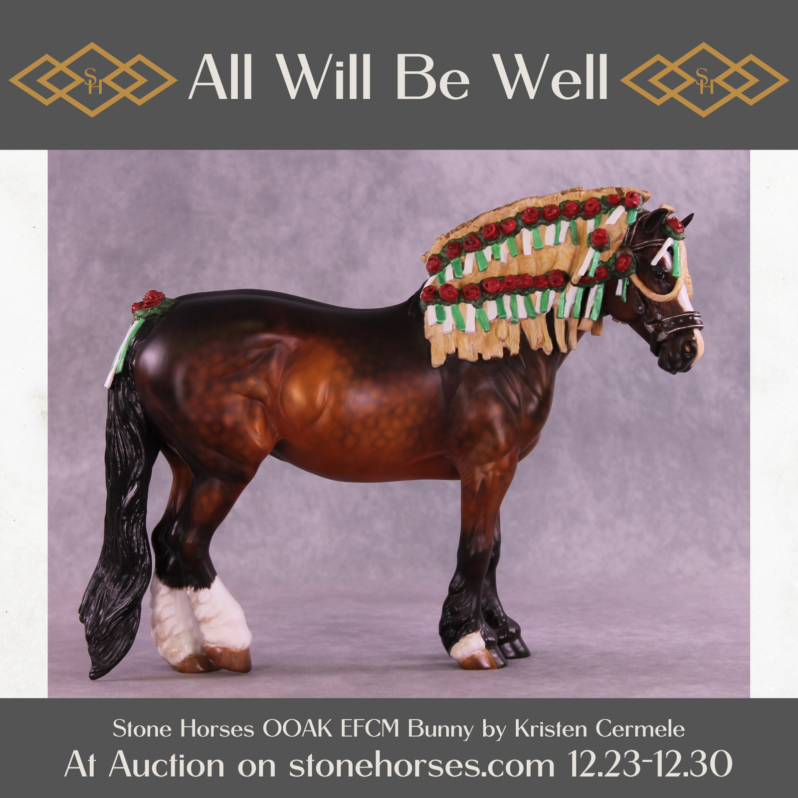 All Will be Well OOAK EFCM Bunny by Kristen Cermele HS25