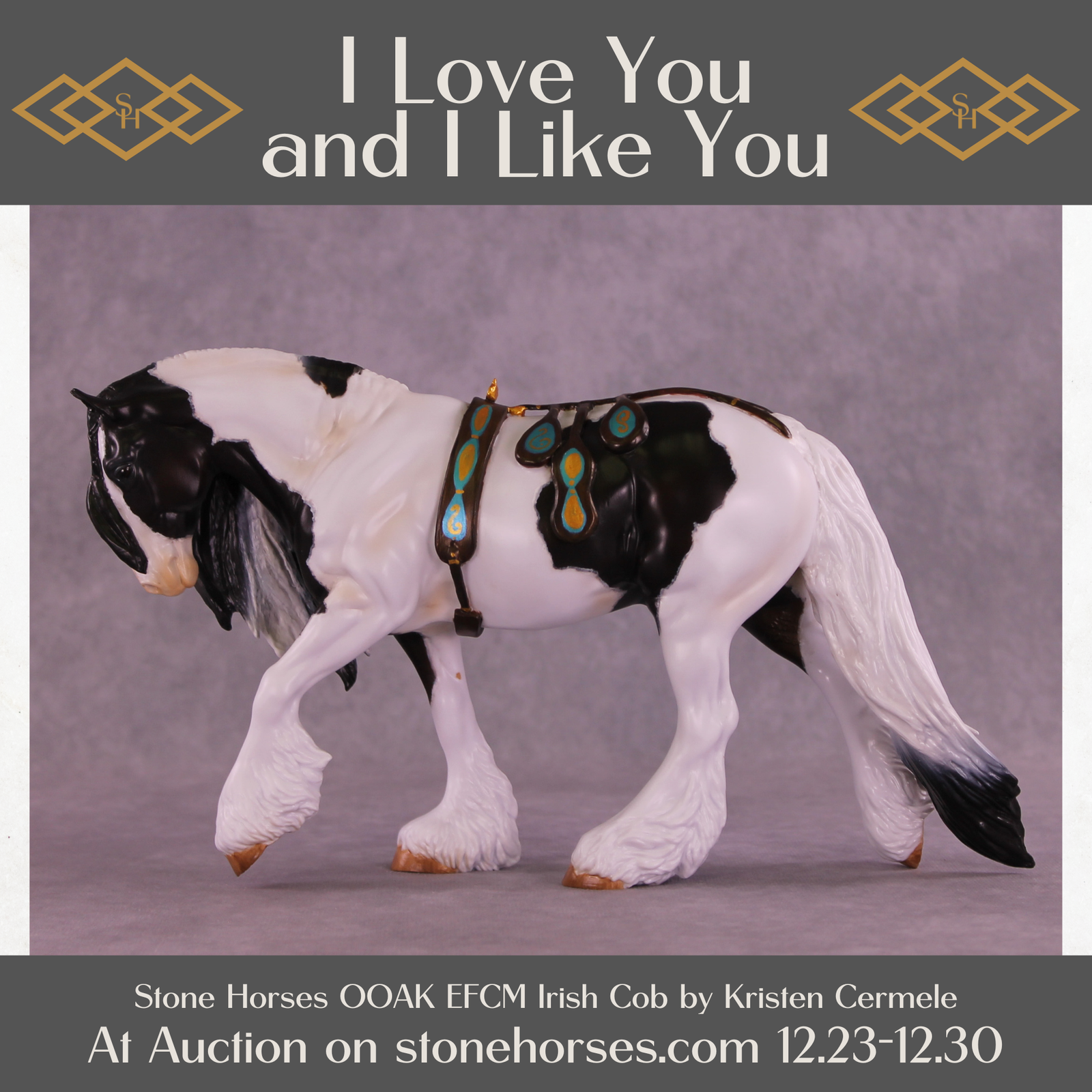 I Love You and I Like You OOAK EFCM Irish Cob by Kristen Cermele HS25
