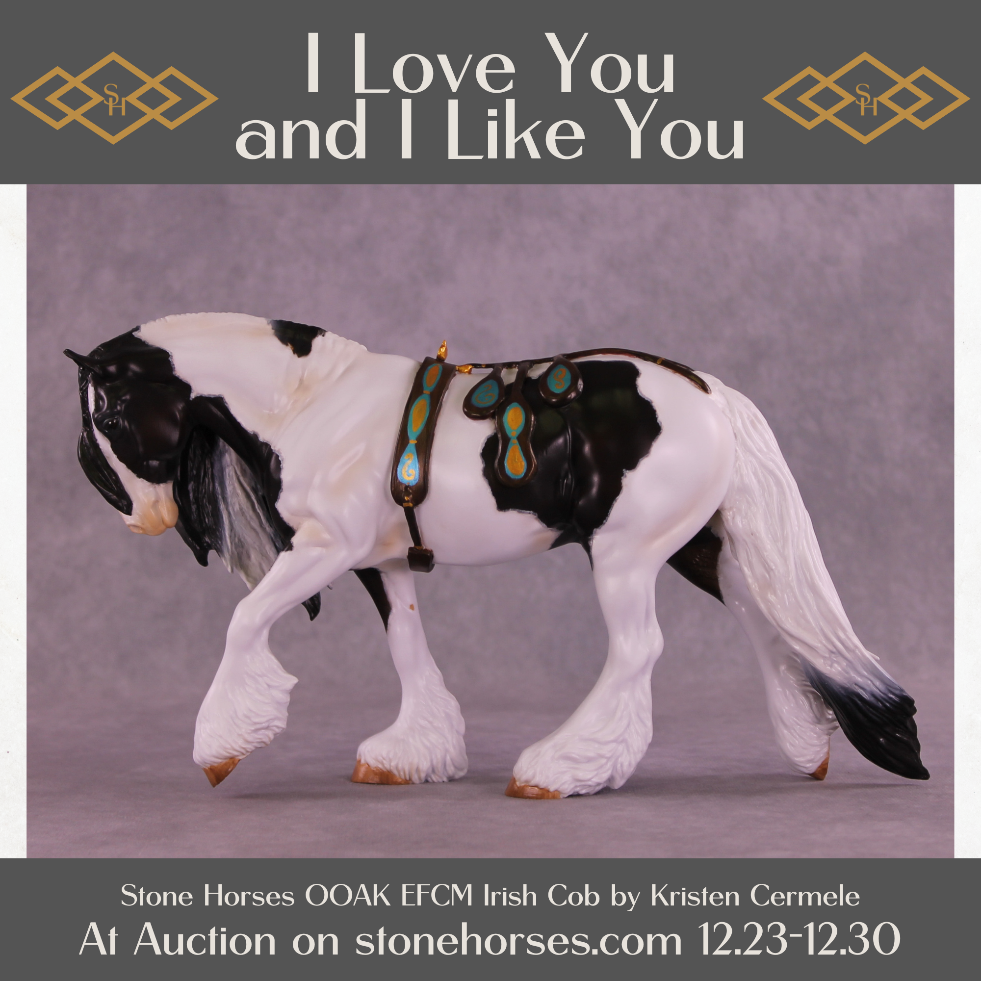 I Love You and I Like You OOAK EFCM Irish Cob by Kristen Cermele HS25