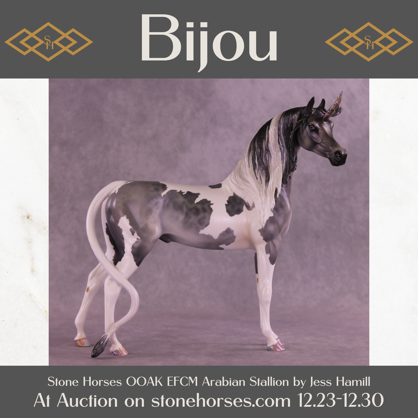 Bijou OOAK EFCM Arabian Stallion by Jess Hamill HS25