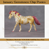 Strawberry Shortcake OOAK Custom Gold Splatter Deco Pony Chip By Kristin Cermele - Gemstone Series