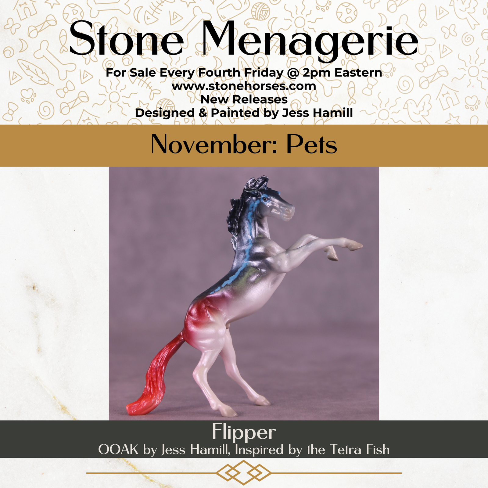 Flipper OOAK Chip Mustang by Jess Hamill MS25