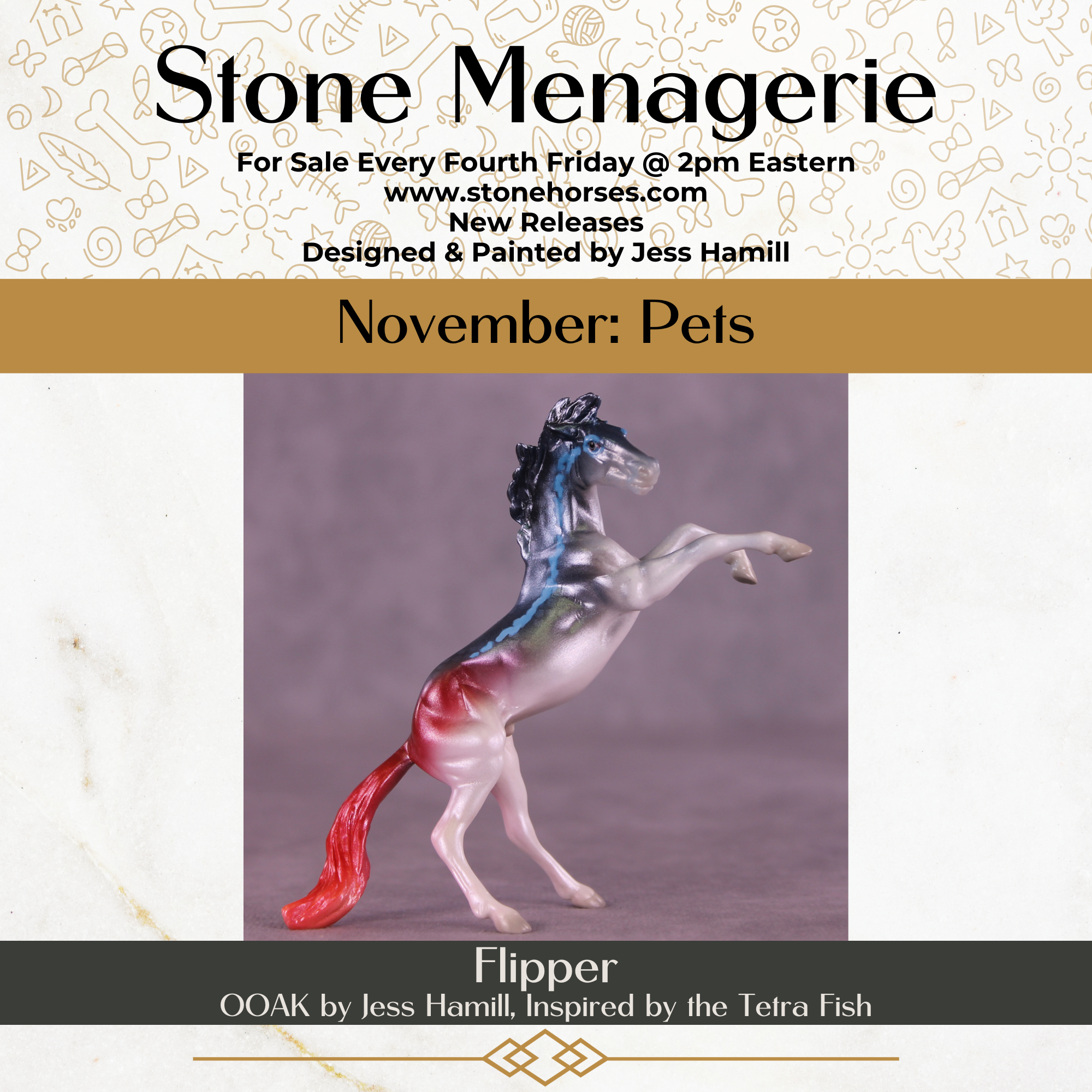 Flipper OOAK Chip Mustang by Jess Hamill MS25