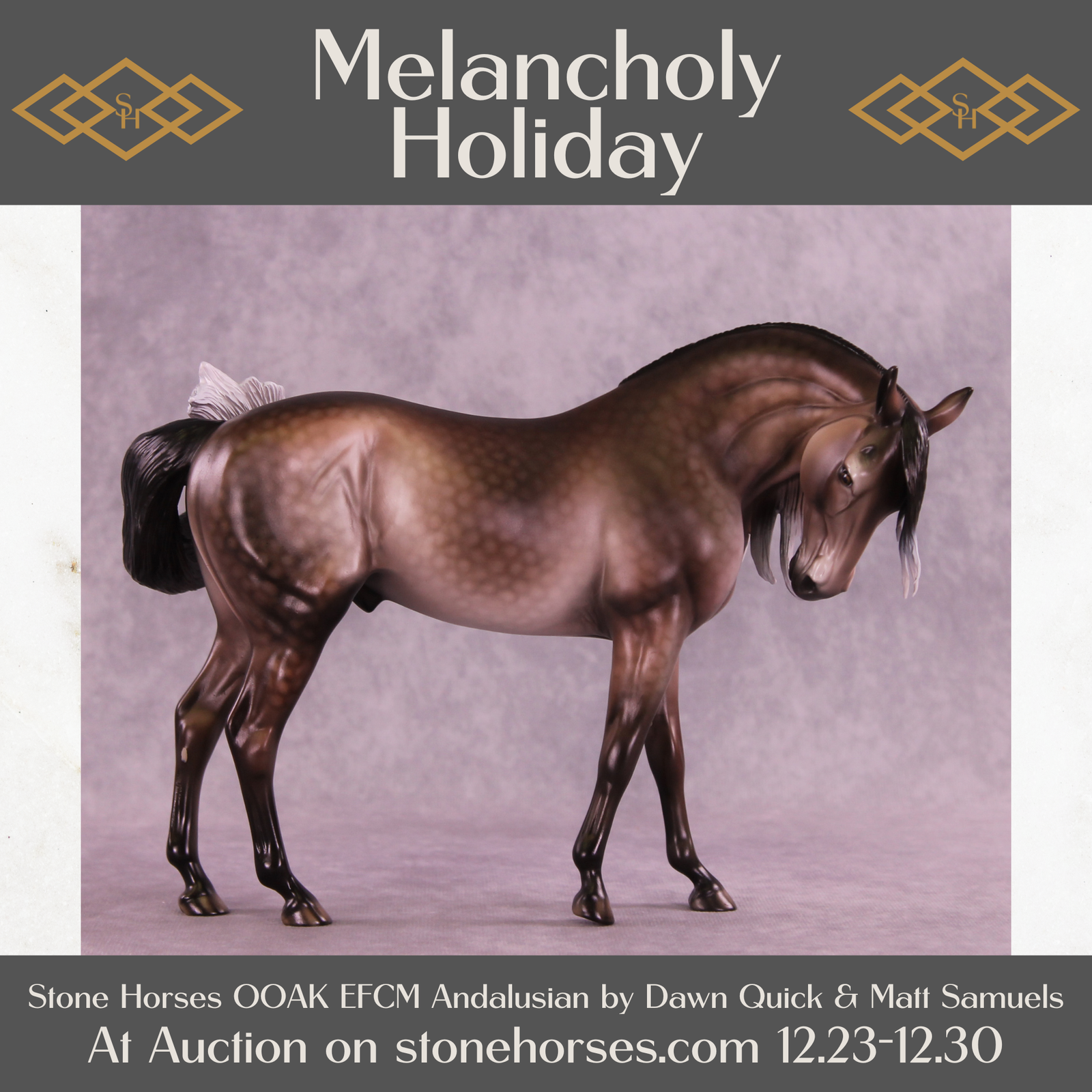Melancholy Holiday OOAK EFCM Andalusian by Dawn Quick HS25
