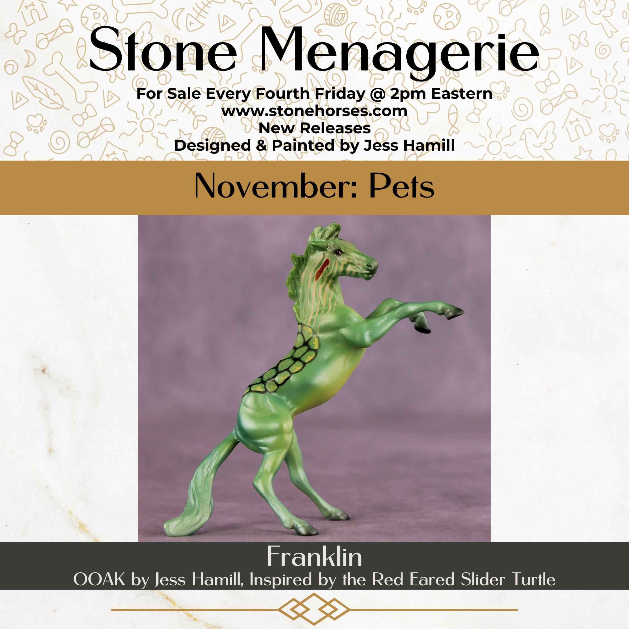 Franklin OOAK Chip Mustang by Jess Hamill MS25