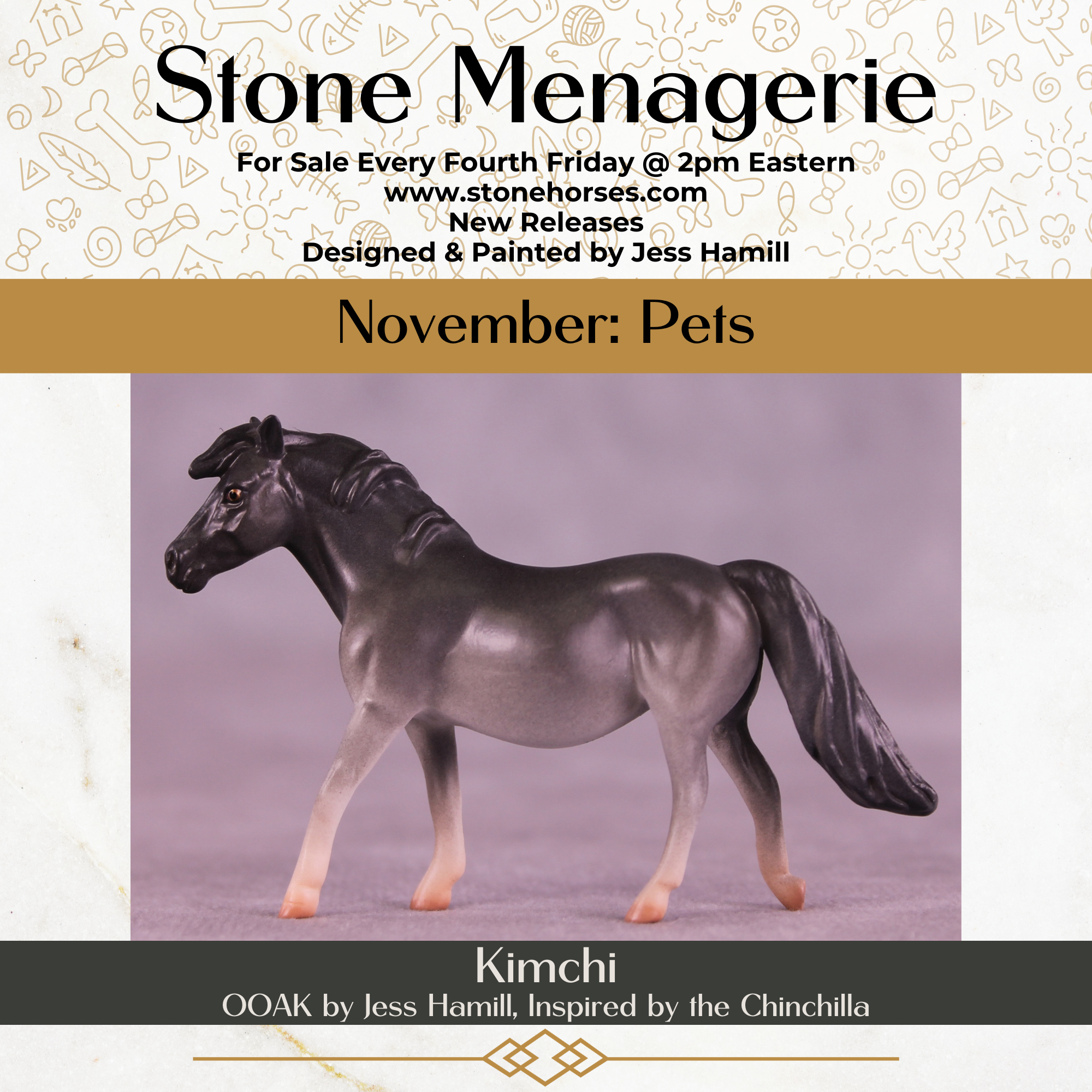 Kimchi OOAK Chip Pony by Jess Hamill MS25