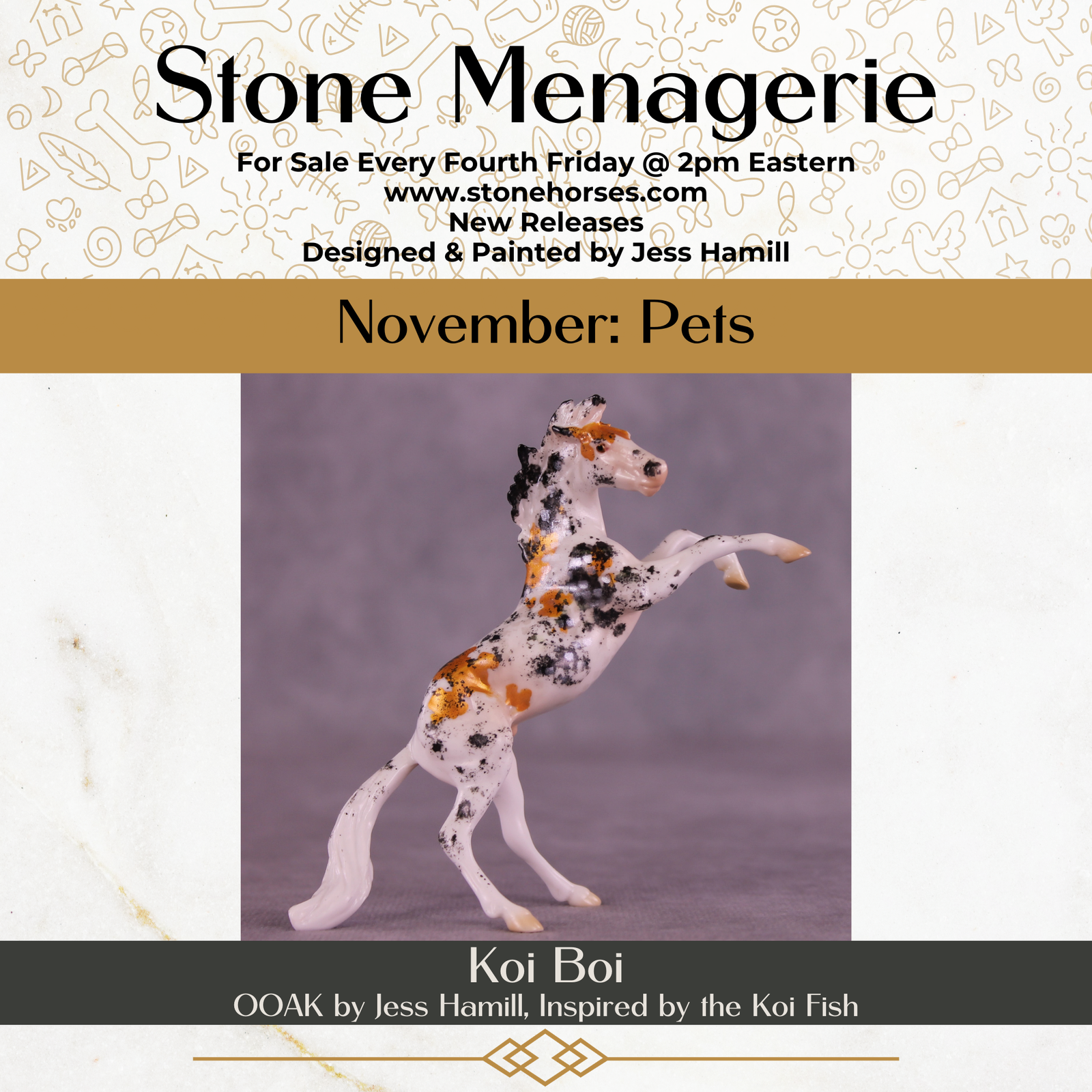 Koi Boi OOAK Chip Mustang by Jess Hamill MS25