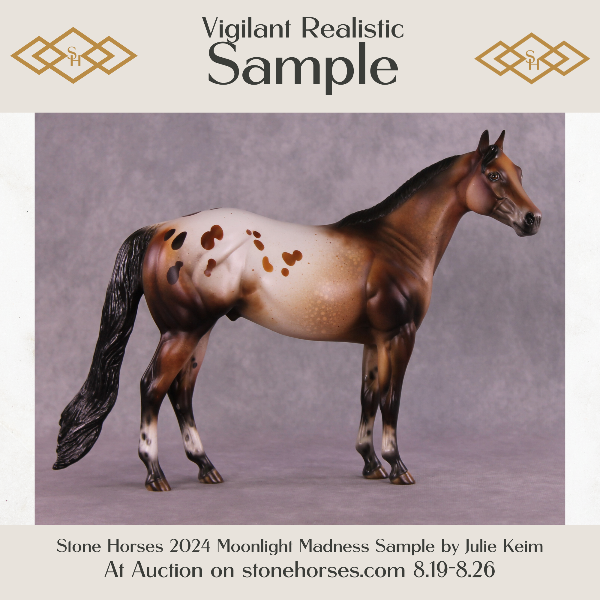 Vigilant Realistic Sample Ideal Stock Horse by Julie Keim SS825