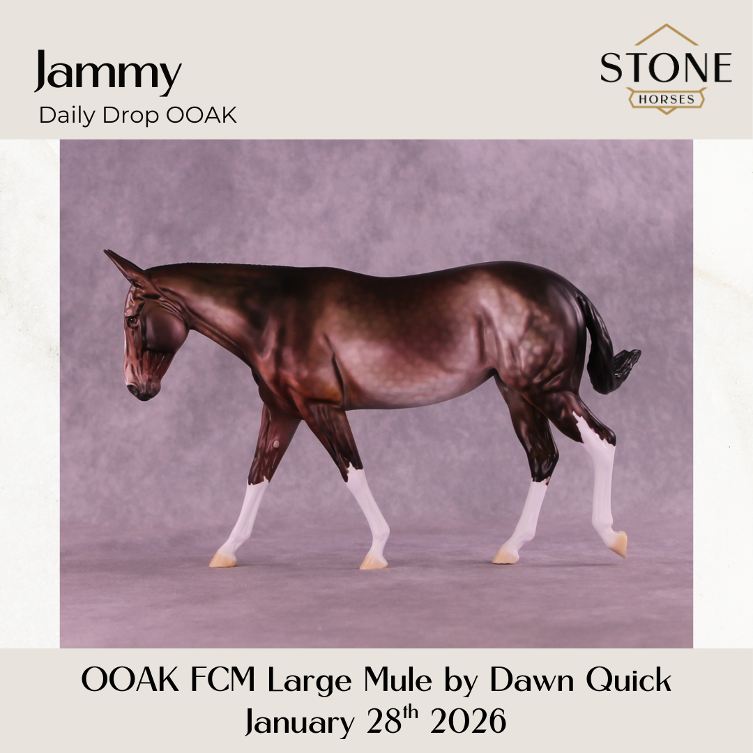 Jammy OOAK FCM Large Mule by Dawn Quick DDOOAKs26