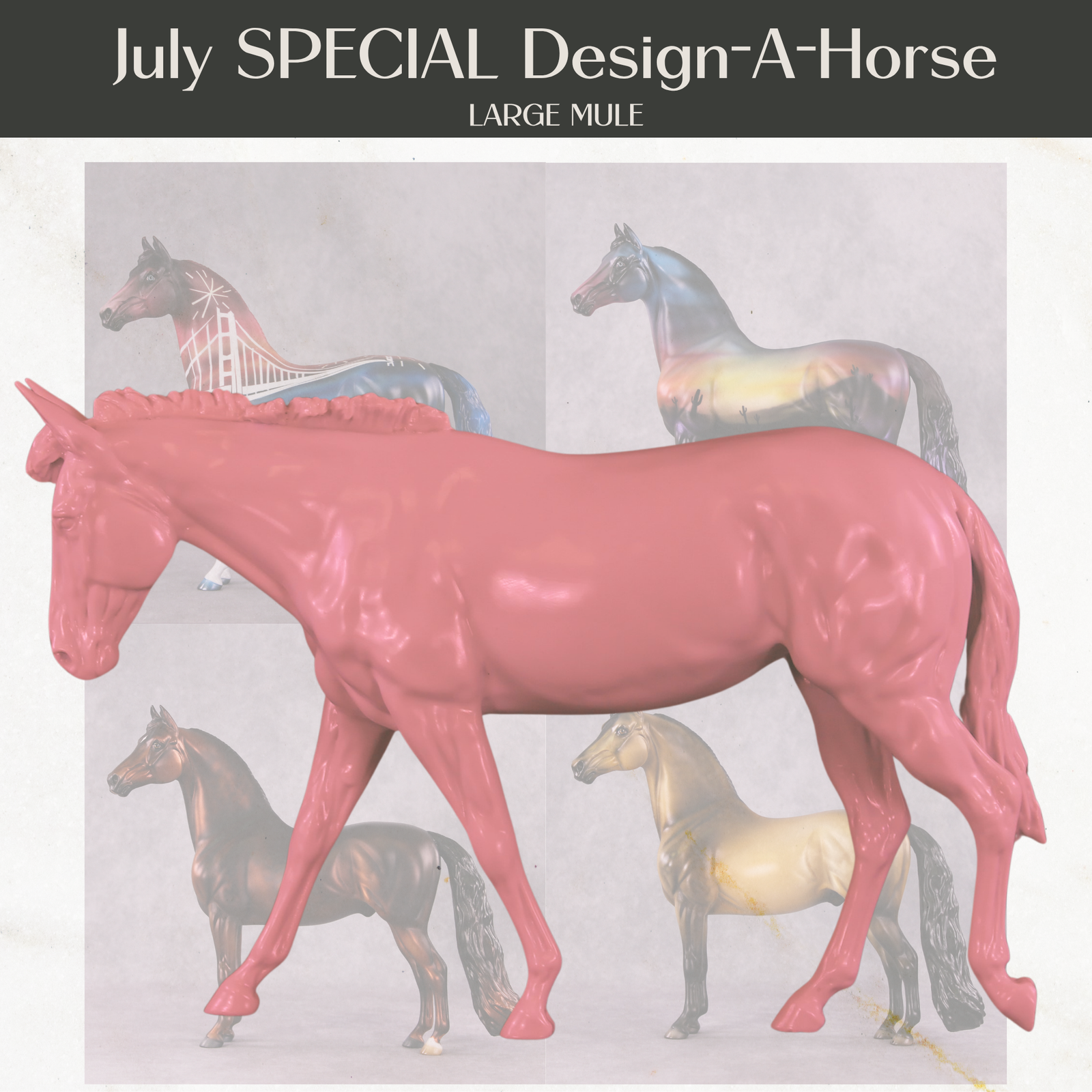 Stone Horses July Design-A-Horse Special Design Large Mule SDAH25