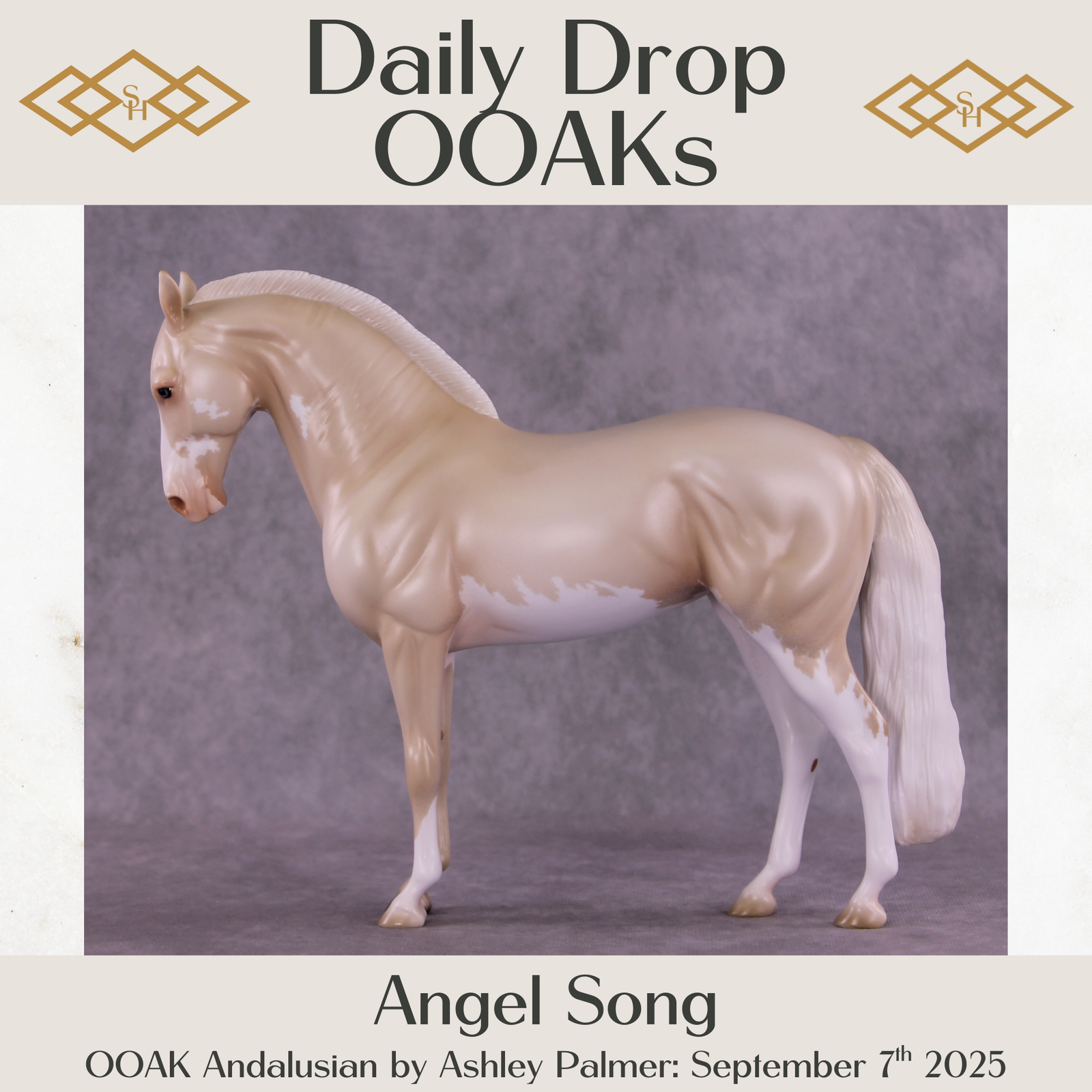 Angel Song OOAK FCM Andalusian by Ashley Palmer DDOOAKs25
