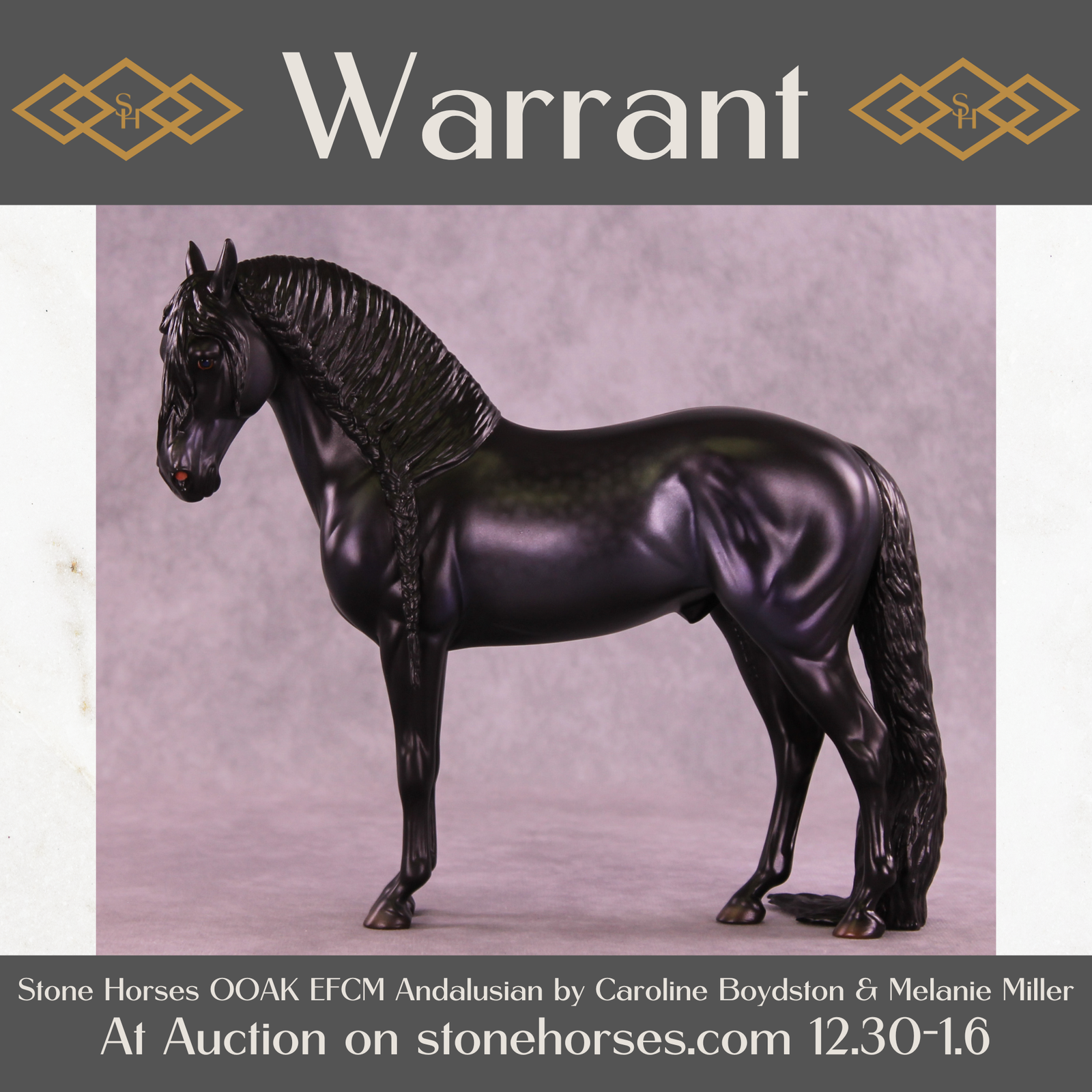 Warrant OOAK EFCM Andalusian by Caroline Boydston Best Offer 12/30/2025